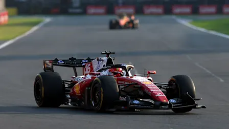 MEXICO CITY, MEXICO - OCTOBER 30: Charles Leclerc of Monaco driving the (16) Scuderia Ferrari SF-26
