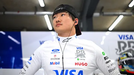 ZANDVOORT, NETHERLANDS - AUGUST 21: Yuki Tsunoda of Japan and Visa Cash App Racing Bulls looks on