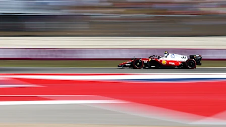 AUSTIN, TEXAS - OCTOBER 23: Lewis Hamilton of Great Britain driving the (44) Scuderia Ferrari SF-26