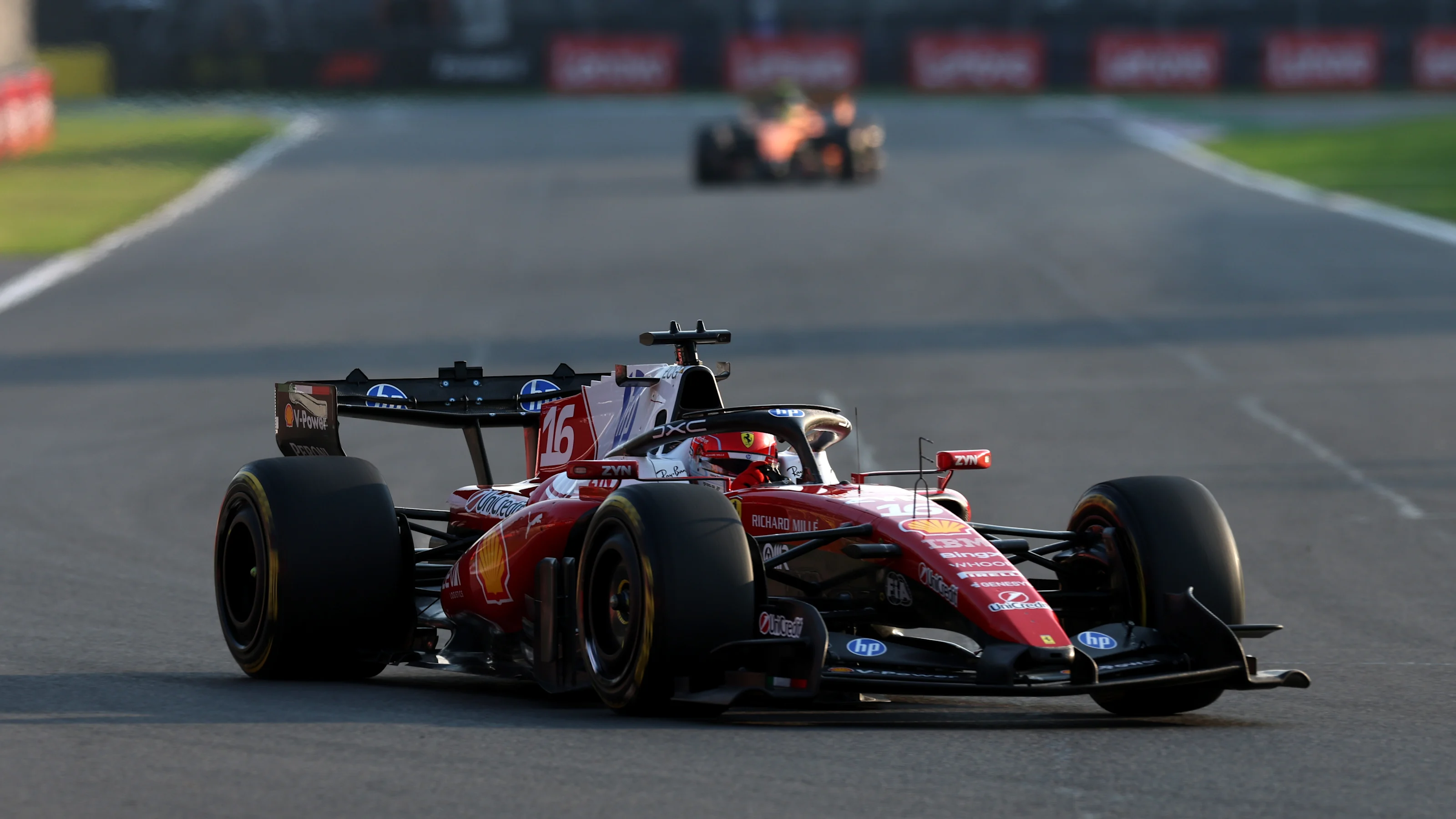 MEXICO CITY, MEXICO - OCTOBER 30: Charles Leclerc of Monaco driving the (16) Scuderia Ferrari SF-26