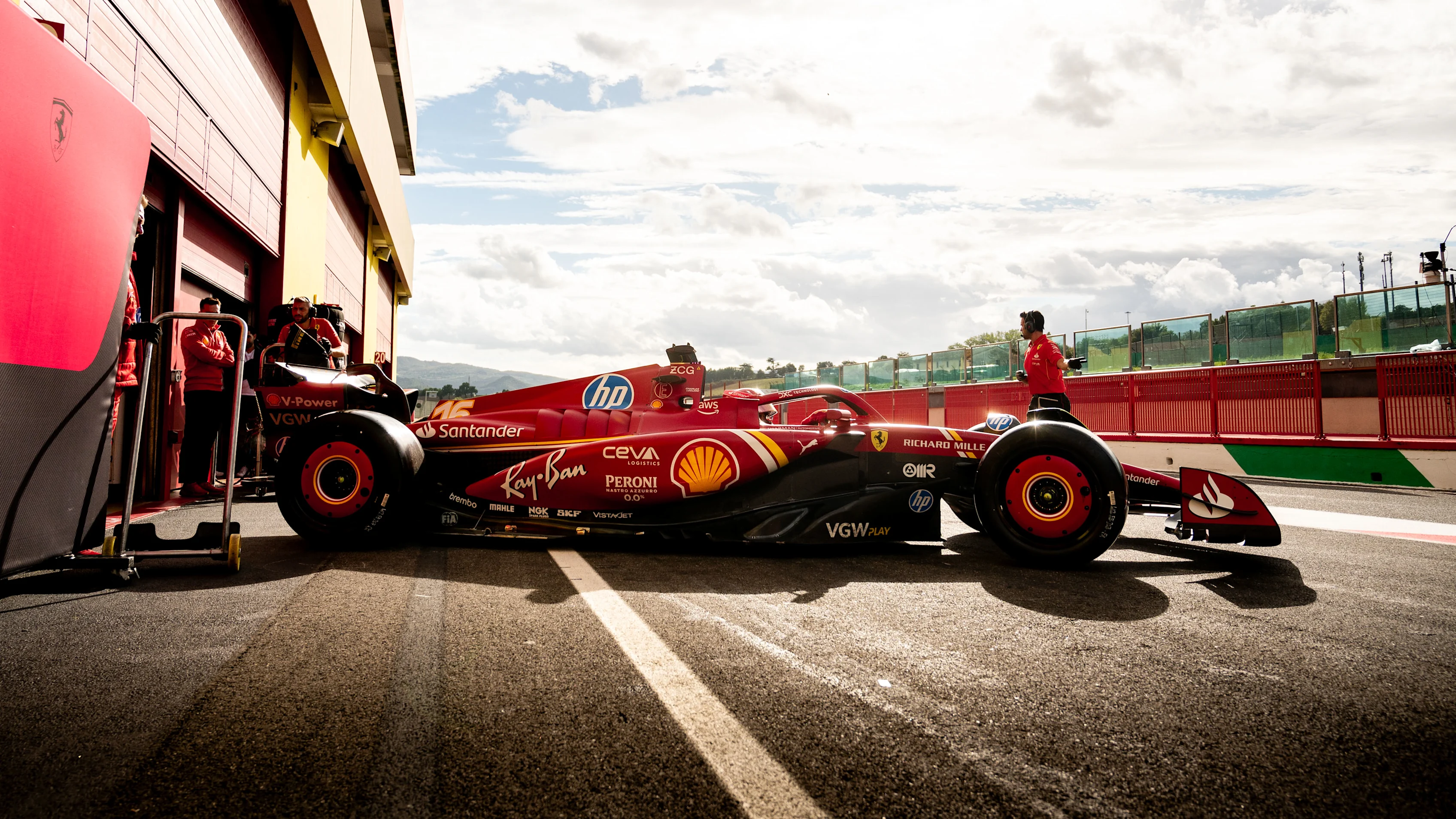 Ferrari were also in action at the Mugello test with Sainz and Leclerc
