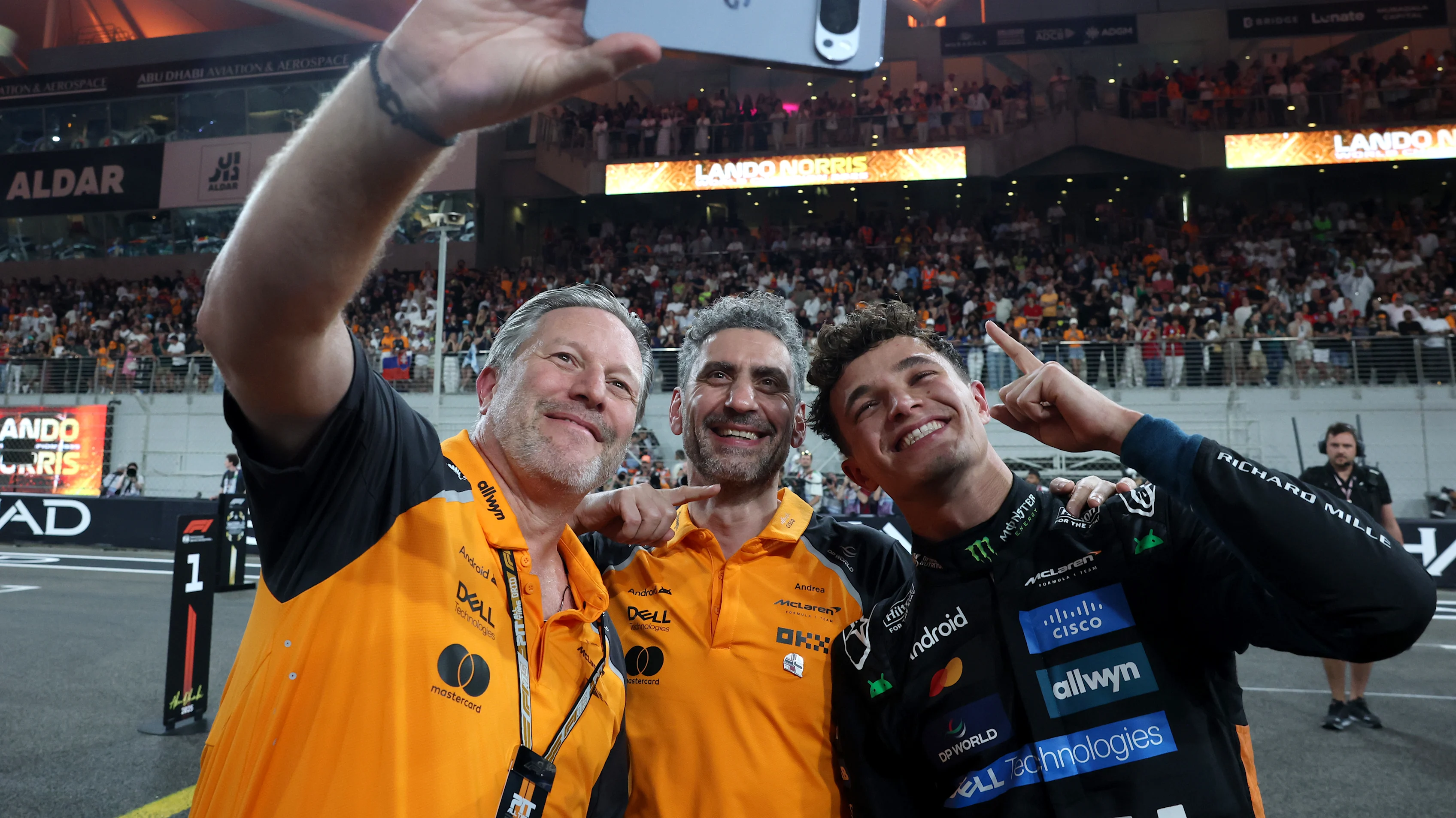 ABU DHABI, UNITED ARAB EMIRATES - DECEMBER 07: Zak Brown, Chief Executive Officer of McLaren