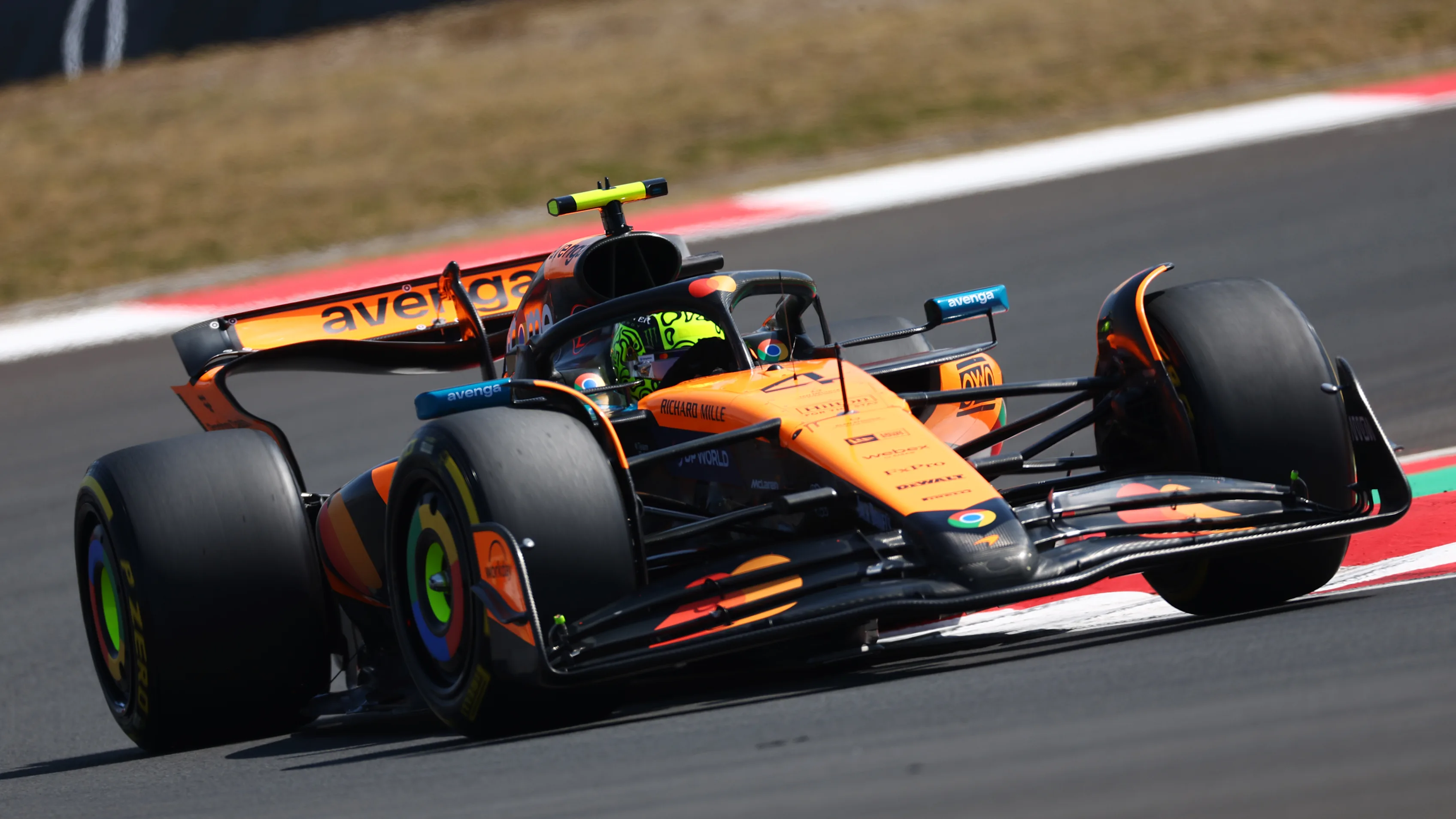 SHANGHAI, CHINA - MARCH 21: Lando Norris of Great Britain driving the (4) McLaren MCL39 Mercedes on