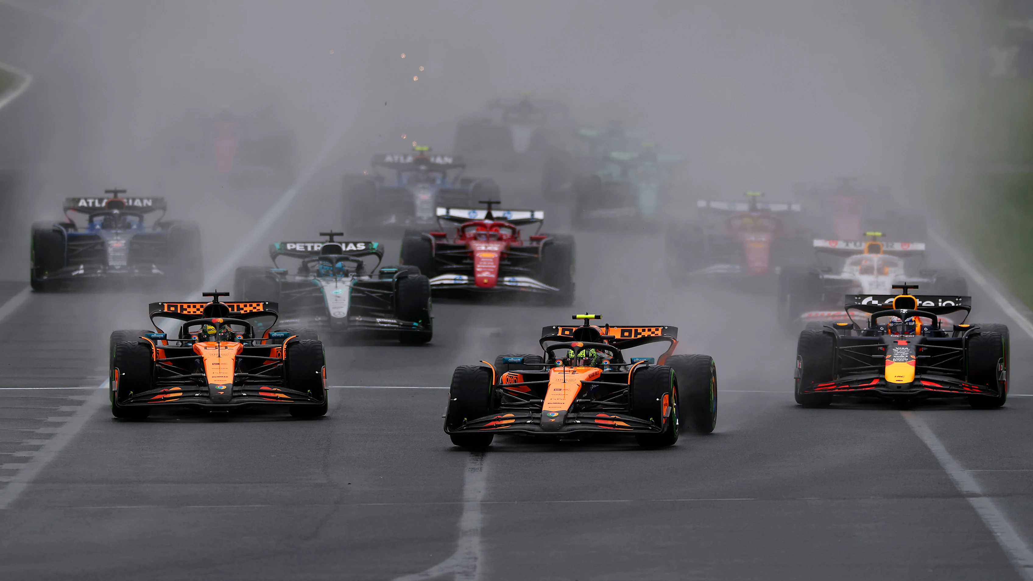 MELBOURNE, AUSTRALIA - MARCH 16: Lando Norris of Great Britain driving the (4) McLaren MCL39