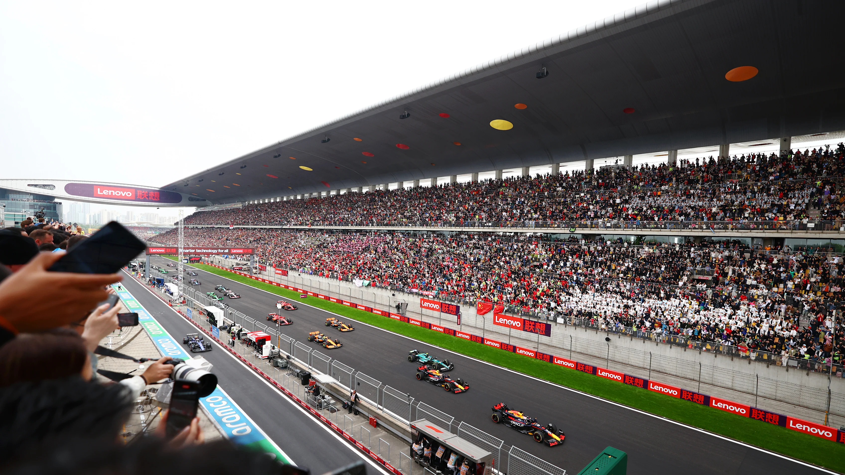 SHANGHAI, CHINA - APRIL 21: Max Verstappen of the Netherlands driving the (1) Oracle Red Bull