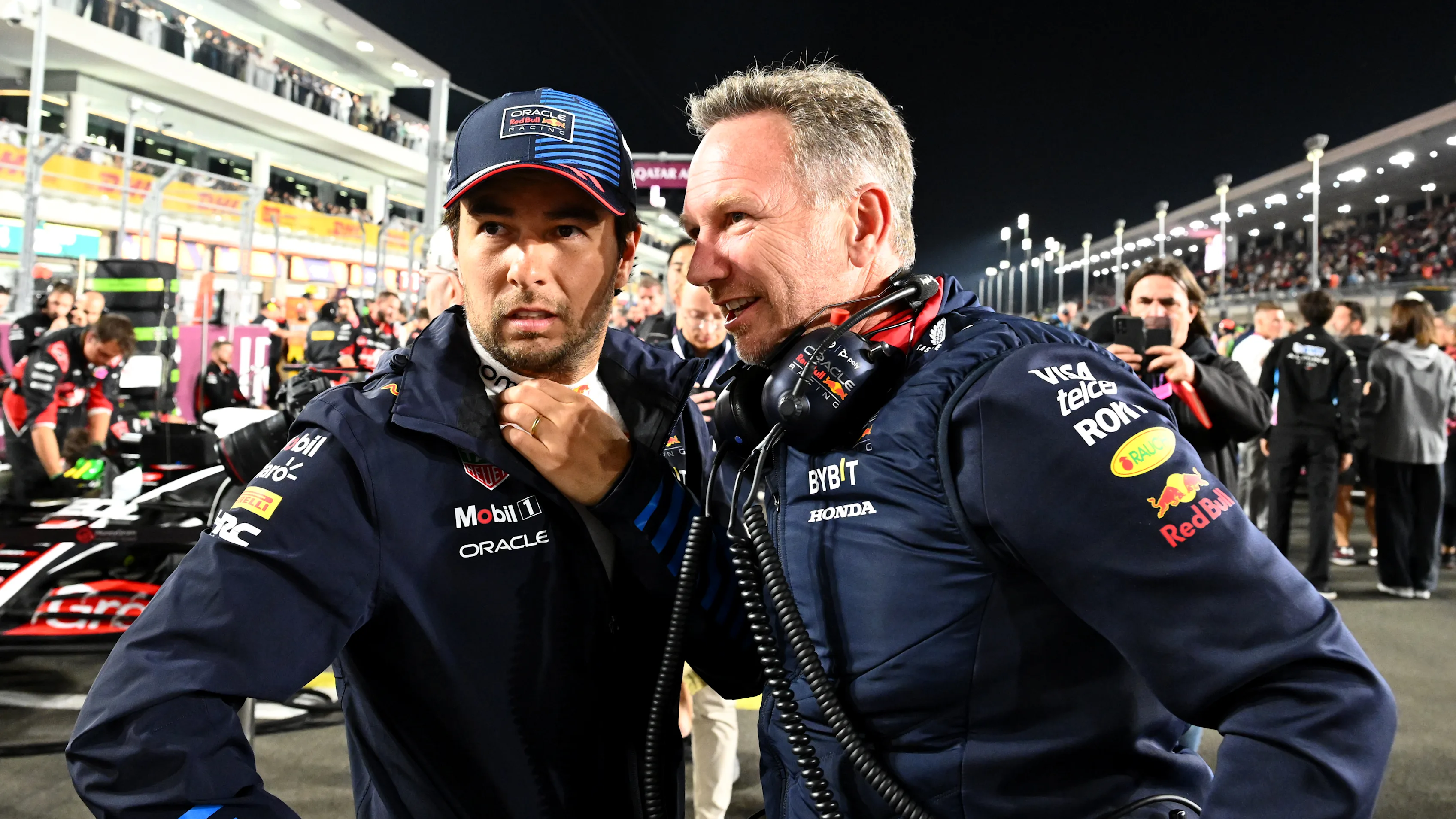 LUSAIL CITY, QATAR - DECEMBER 01: Sergio Perez of Mexico and Oracle Red Bull Racing and Oracle Red