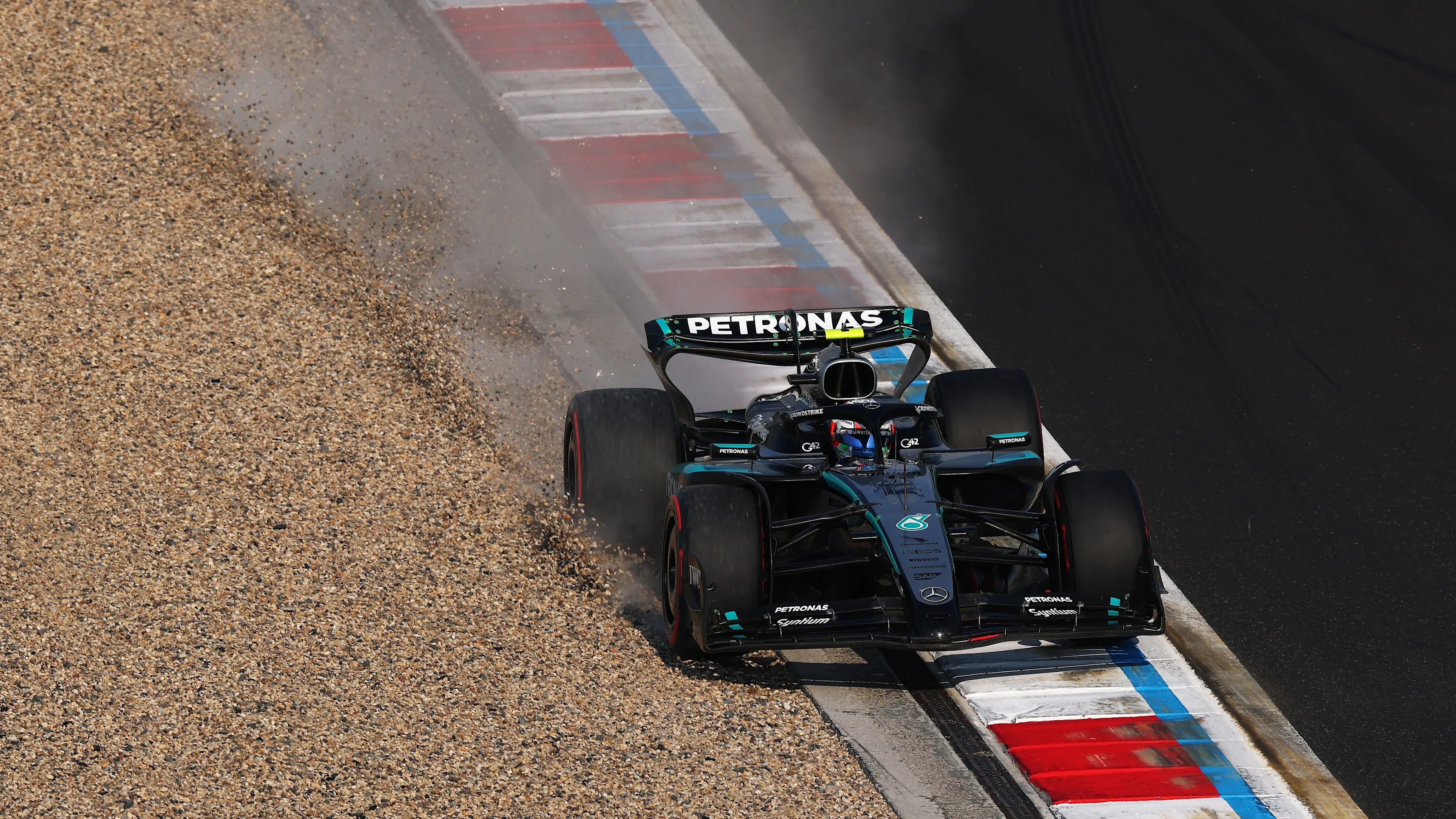 SHANGHAI, CHINA - MARCH 22: Andrea Kimi Antonelli of Italy driving the (12) Mercedes AMG Petronas