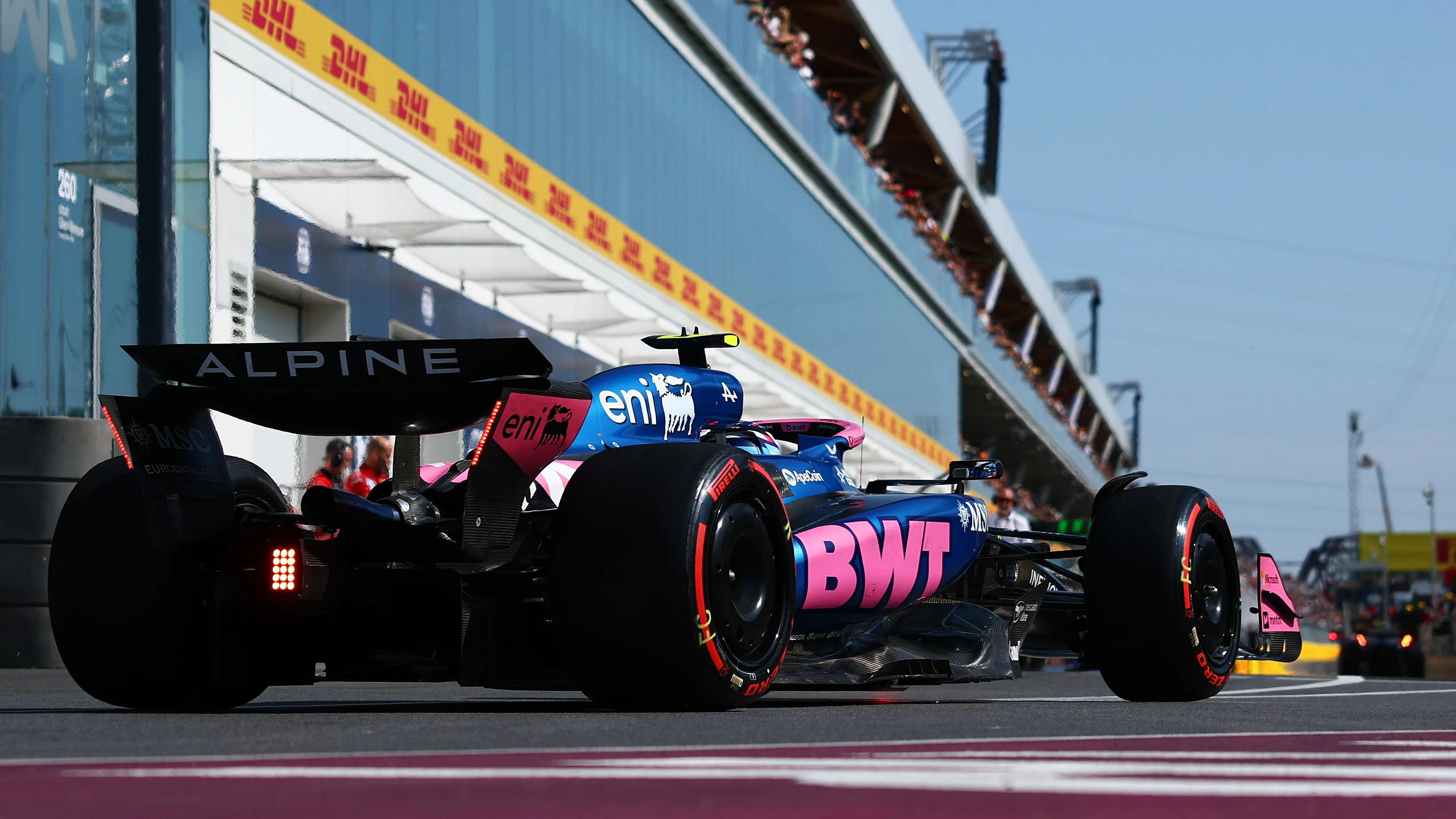 MONTREAL, QUEBEC - JUNE 14: Franco Colapinto of Argentina driving the (43) Alpine F1 A525 Renault in the Pitlane during qualifying ahead of the F1 Grand Prix of Canada at Circuit Gilles-Villeneuve on June 14, 2025 in Montreal, Quebec. (Photo by Clive Rose/Getty Images)