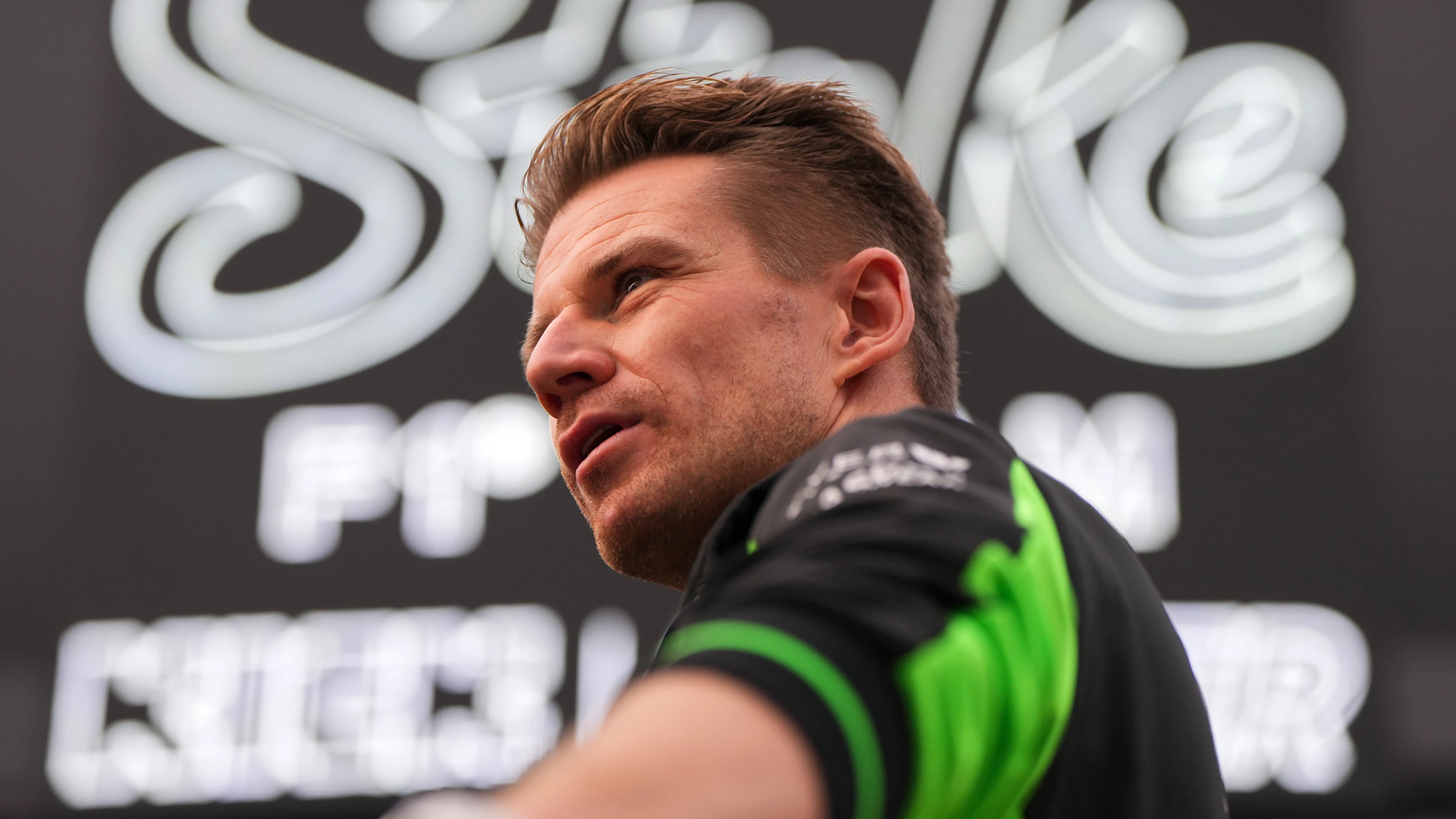 LAS VEGAS, NEVADA - NOVEMBER 22: Nico Hulkenberg of Germany and Stake F1 Team Kick Sauber looks on