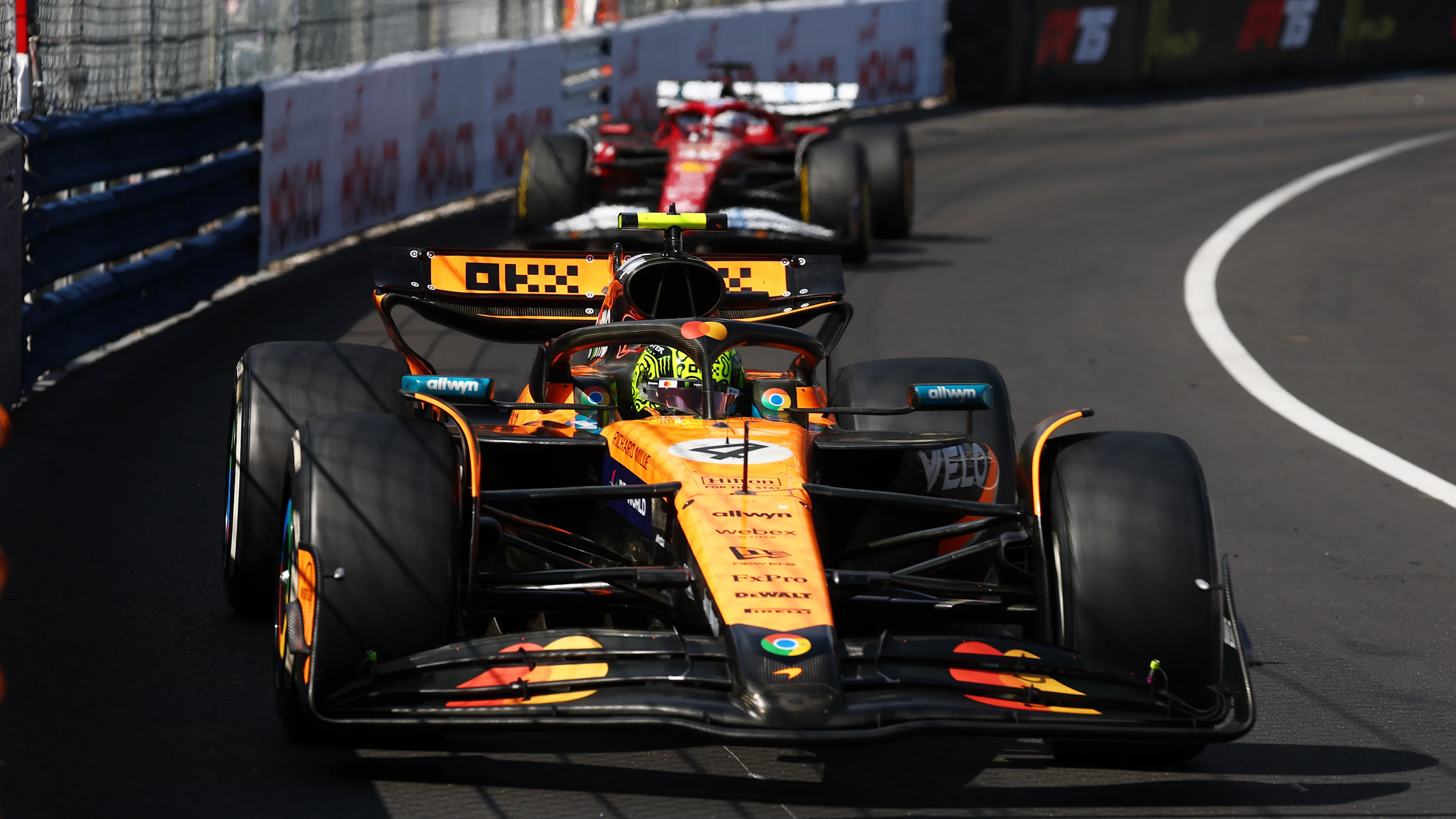 MONTE-CARLO, MONACO - MAY 25: Lando Norris of Great Britain driving the (4) McLaren MCL39 Mercedes