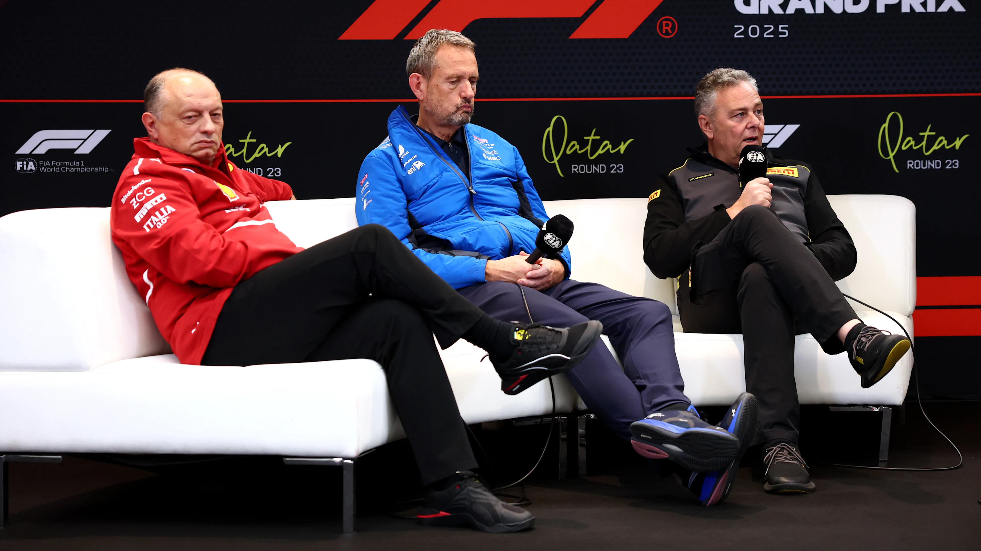 LUSAIL CITY, QATAR - NOVEMBER 28: Frederic Vasseur, Team Principal of Scuderia Ferrari Steve