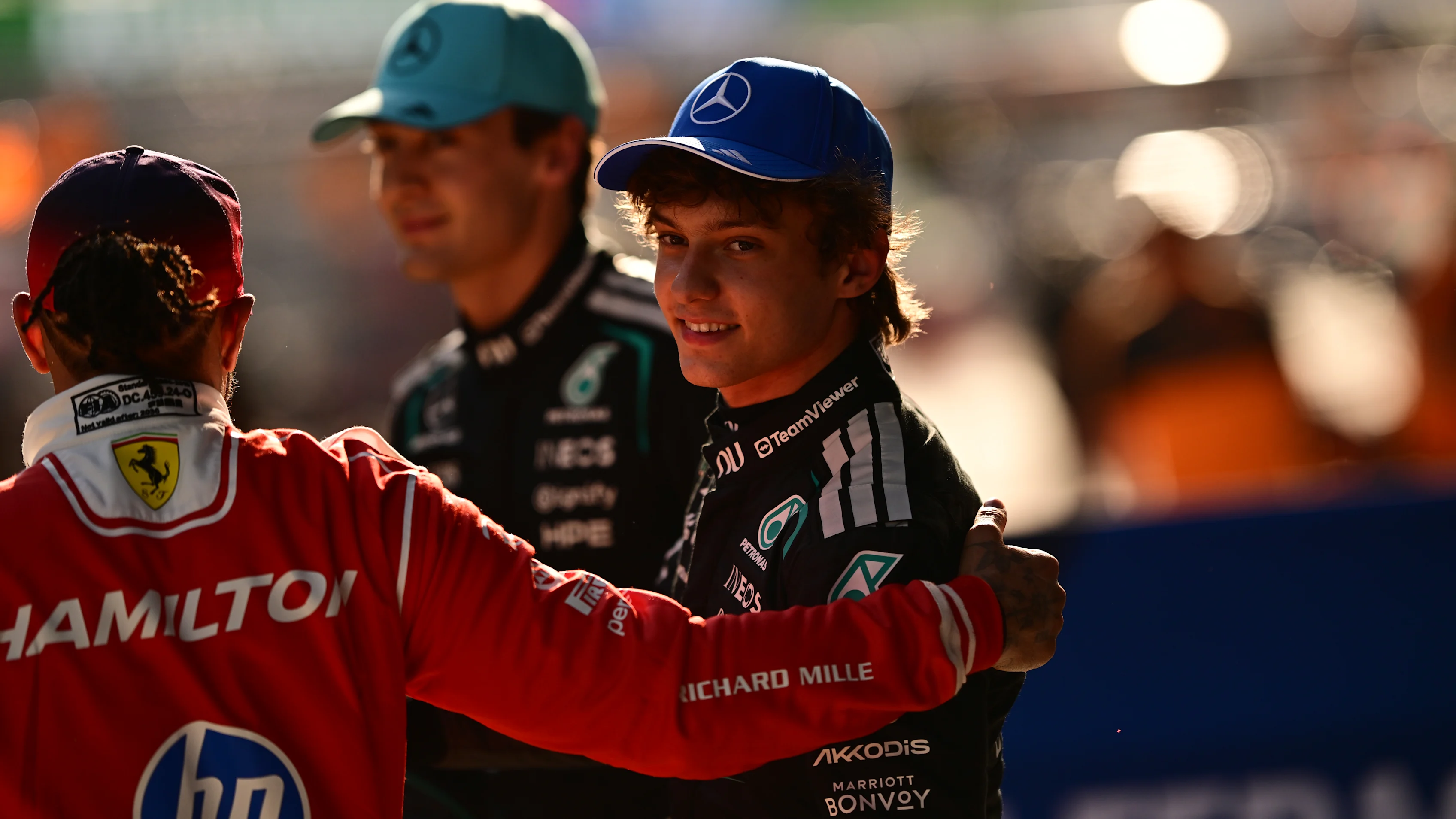 SHANGHAI, CHINA - MARCH 14: Pole position qualifier Andrea Kimi Antonelli of Italy and Mercedes AMG Petronas F1 Team looks on during qualifying ahead of the F1 Grand Prix of China at Shanghai International Circuit on March 14, 2026 in Shanghai, China. (Photo by Mario Renzi - Formula 1/Formula 1 via Getty Images)