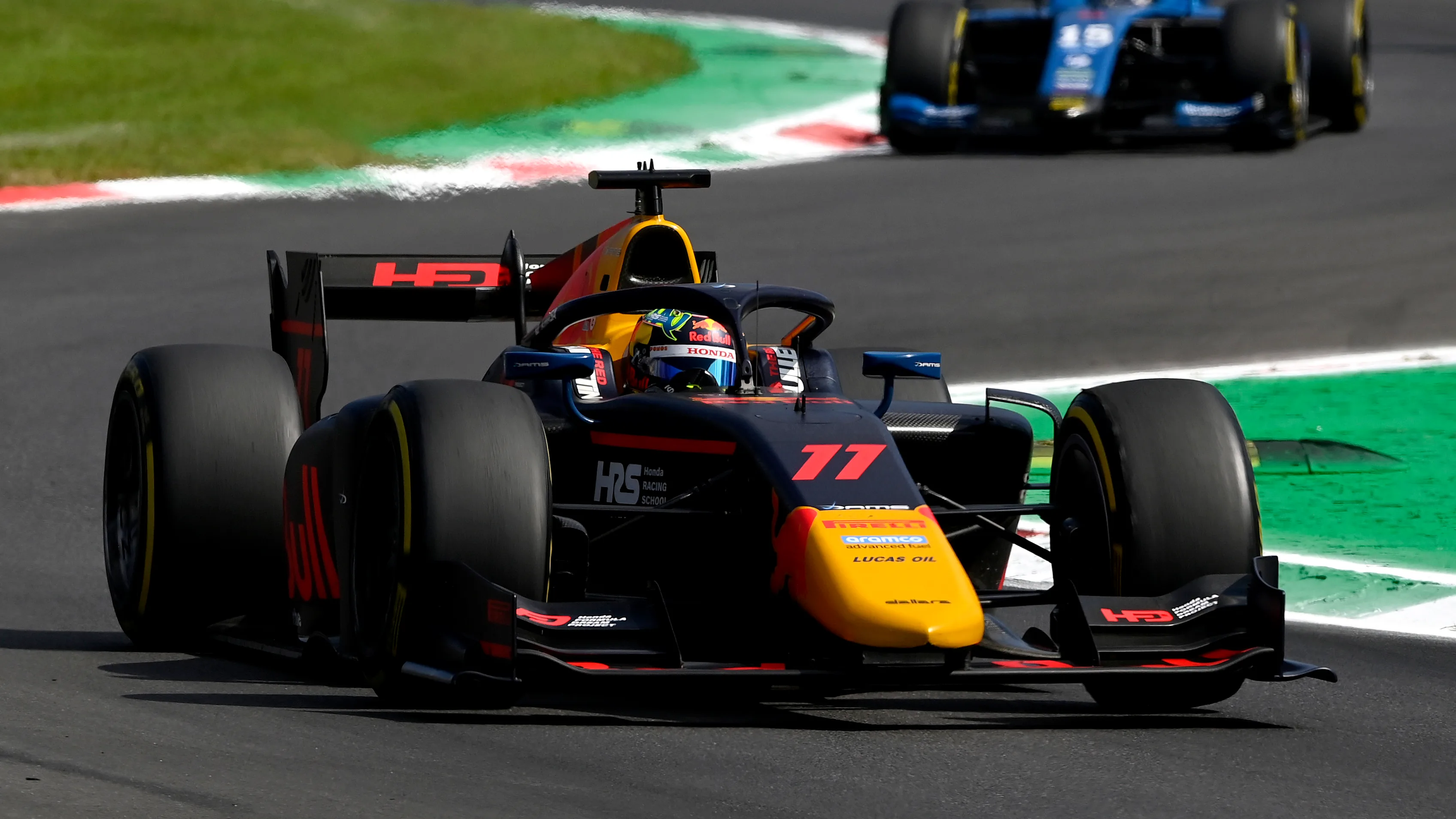 MONZA, ITALY - SEPTEMBER 01: Ayumu Iwasa of Japan and DAMS (11) drives on track during practice