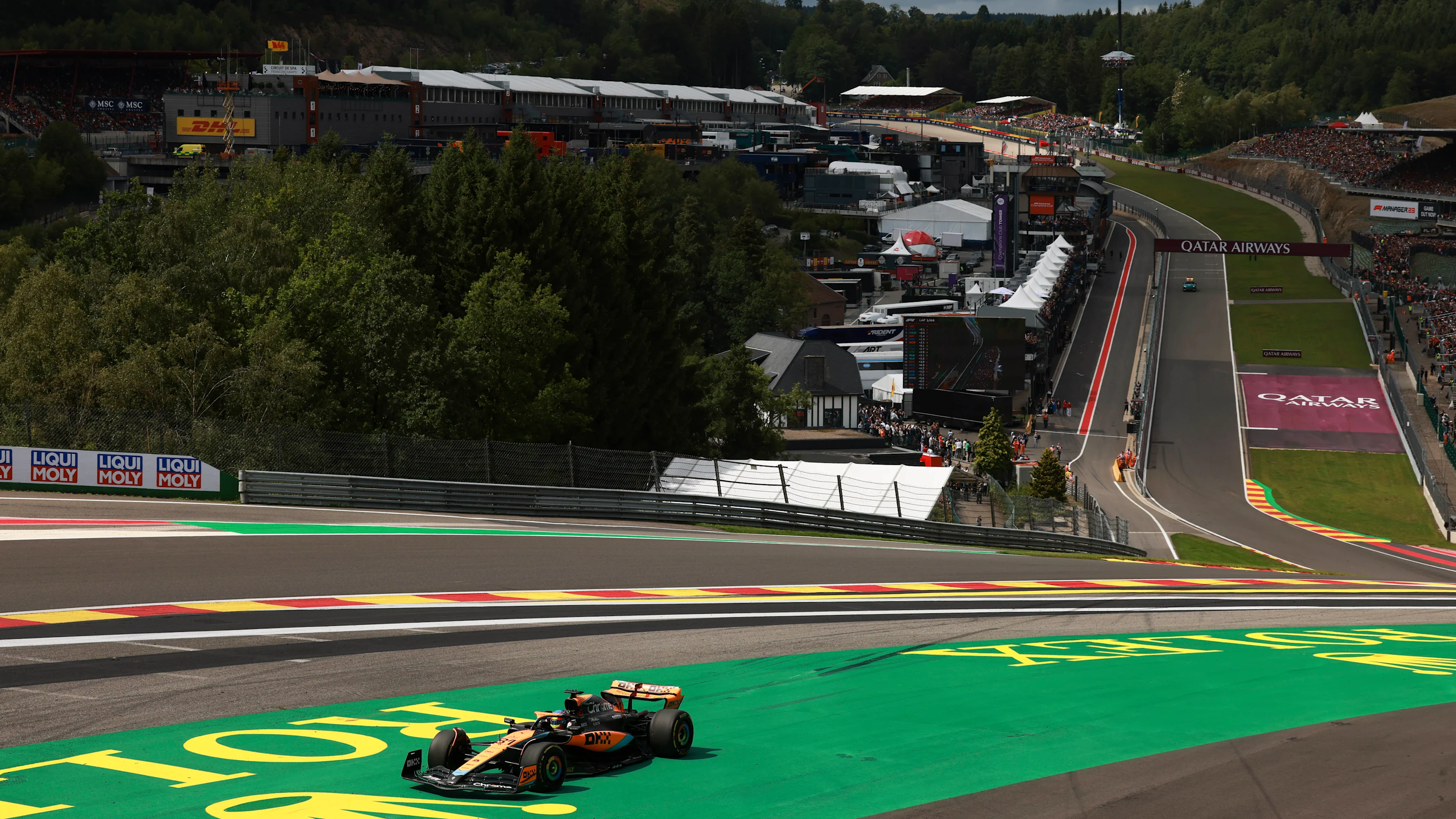 SPA, BELGIUM - JULY 30: Oscar Piastri of Australia driving the (81) McLaren MCL60 Mercedes with