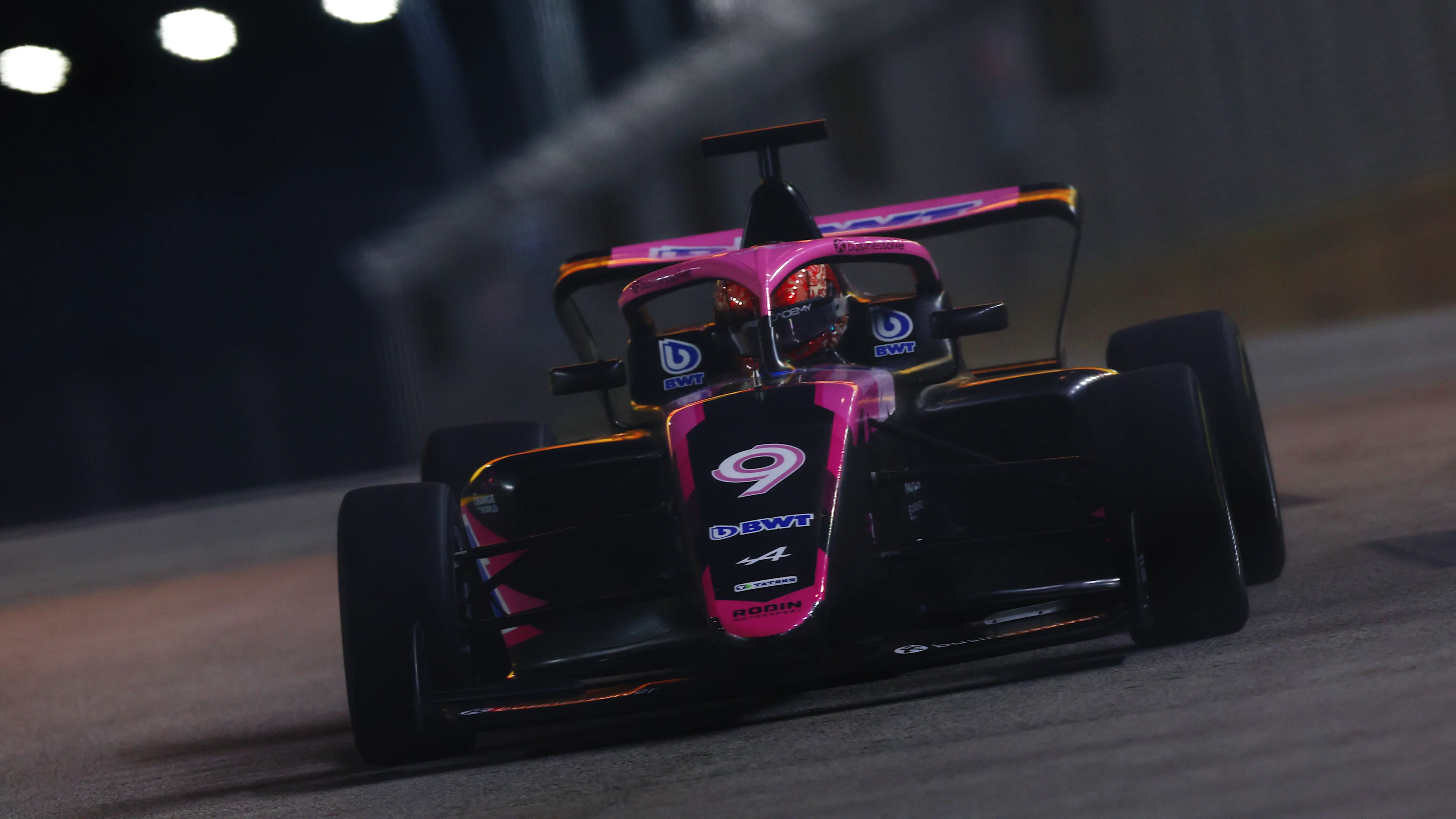 SINGAPORE, SINGAPORE - SEPTEMBER 20: Abbi Pulling of Great Britain and Rodin Motorsport (9) drives