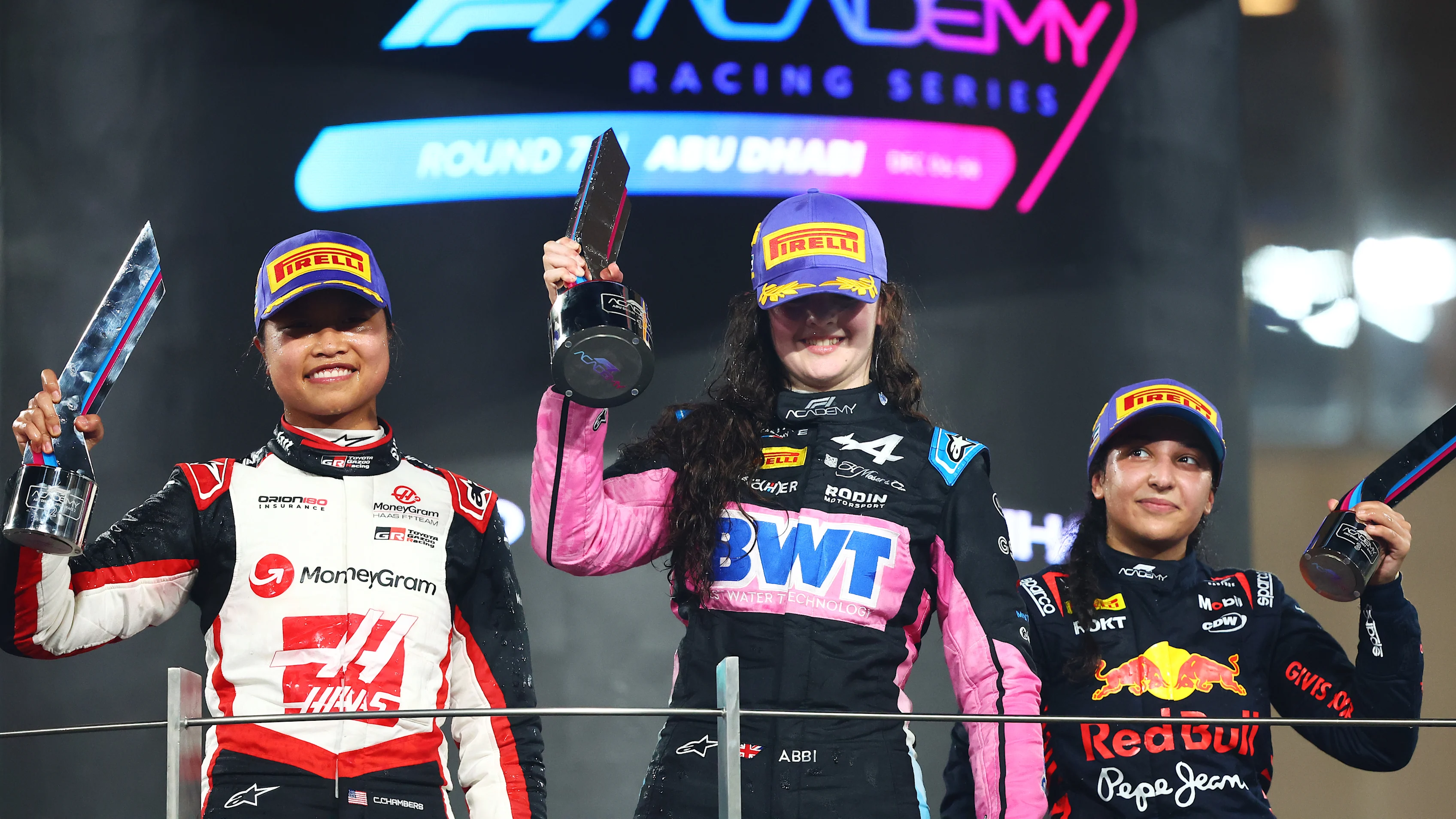 ABU DHABI, UNITED ARAB EMIRATES - DECEMBER 07: Race winner Abbi Pulling of Great Britain and Rodin