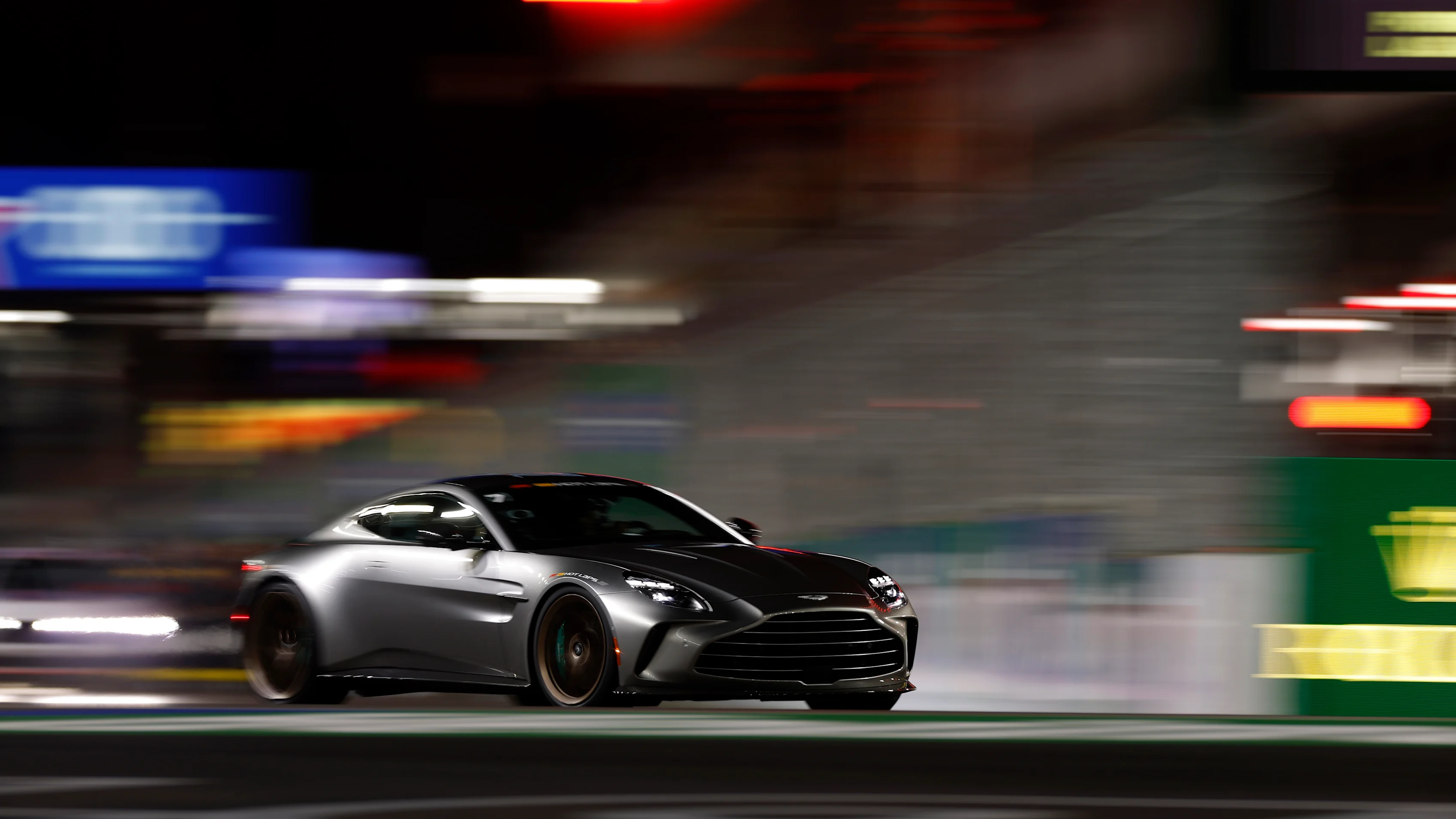 STREETS OF LAS VEGAS, UNITED STATES OF AMERICA - NOVEMBER 21: Hot Laps Aston Martin during the