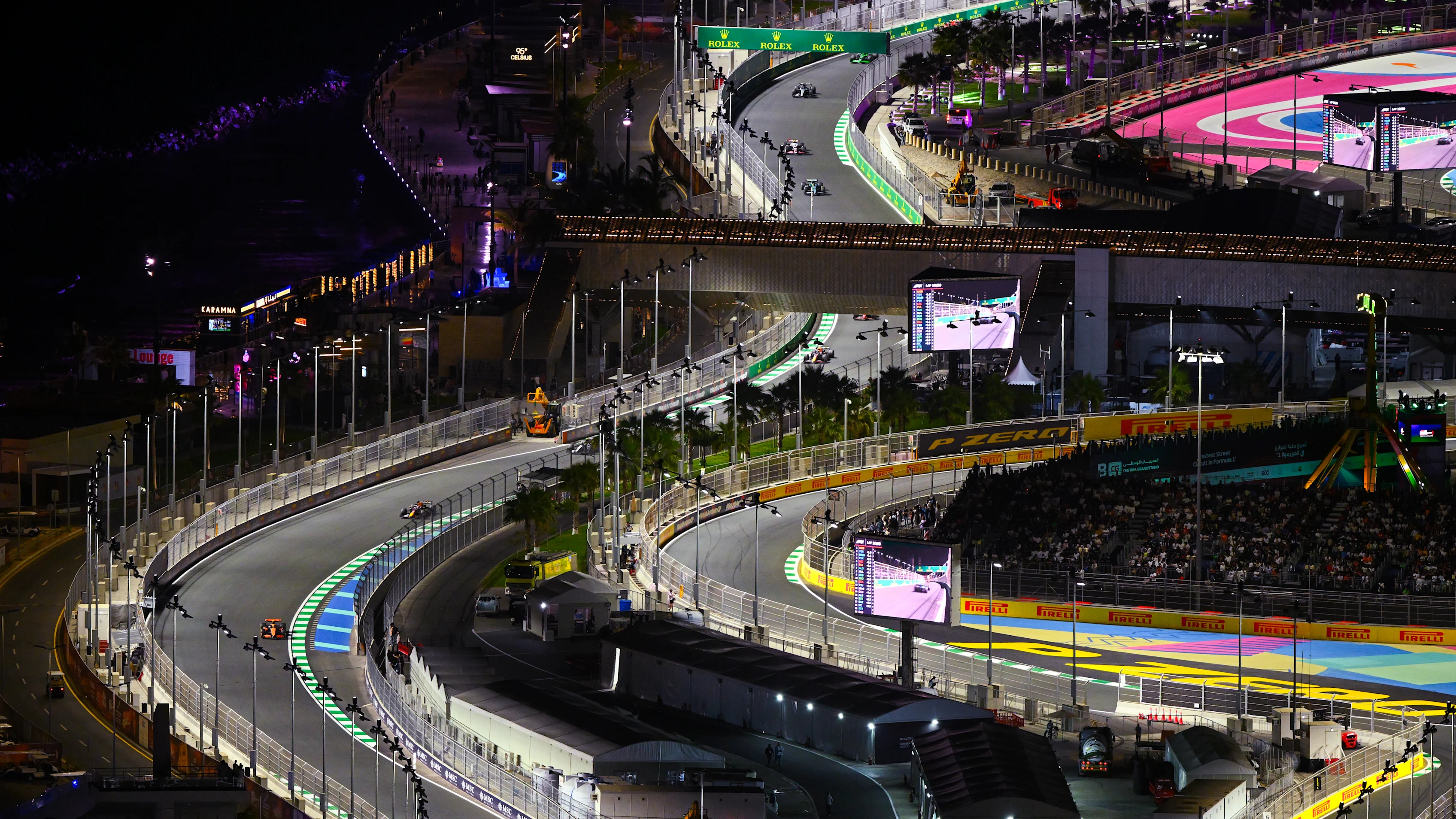 JEDDAH, SAUDI ARABIA - MARCH 09: Lando Norris of Great Britain driving the (4) McLaren MCL38