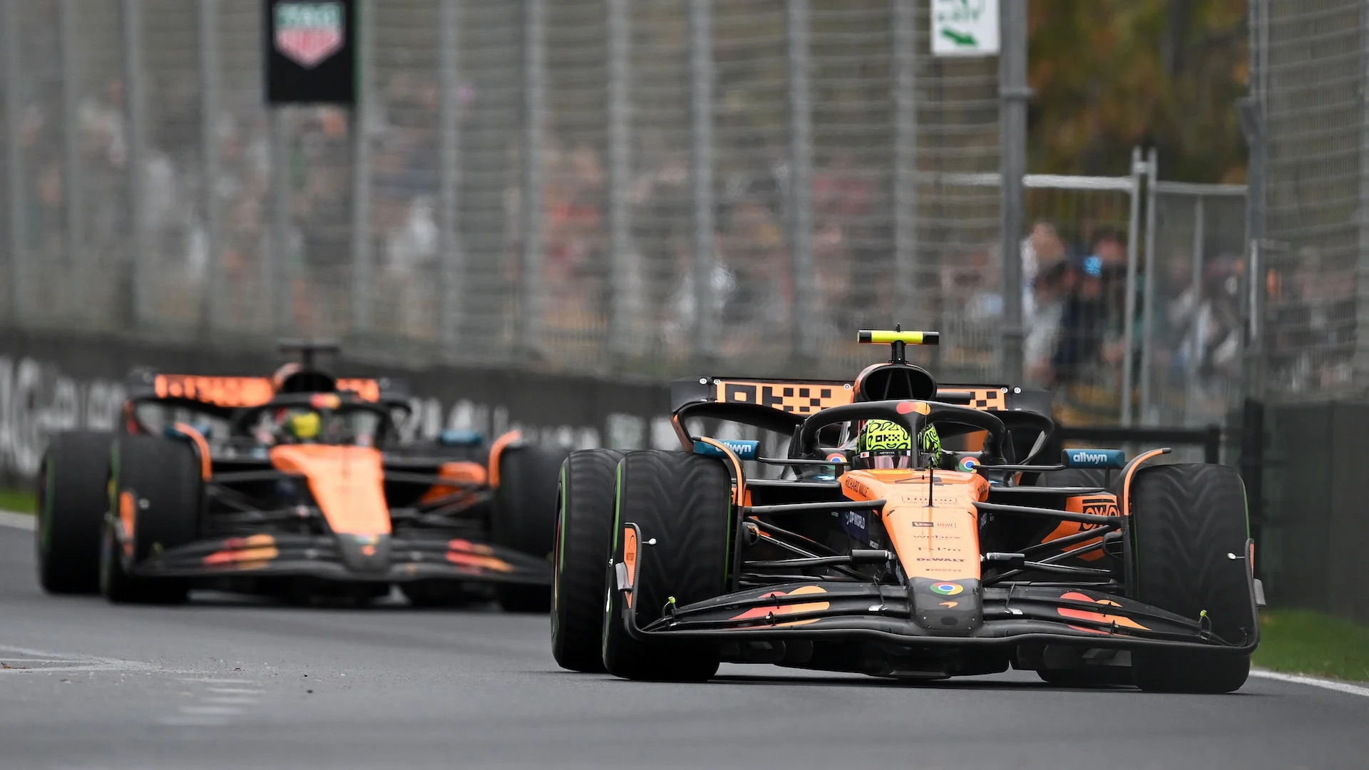 MELBOURNE, AUSTRALIA - MARCH 16: Lando Norris of Great Britain driving the (4) McLaren MCL39