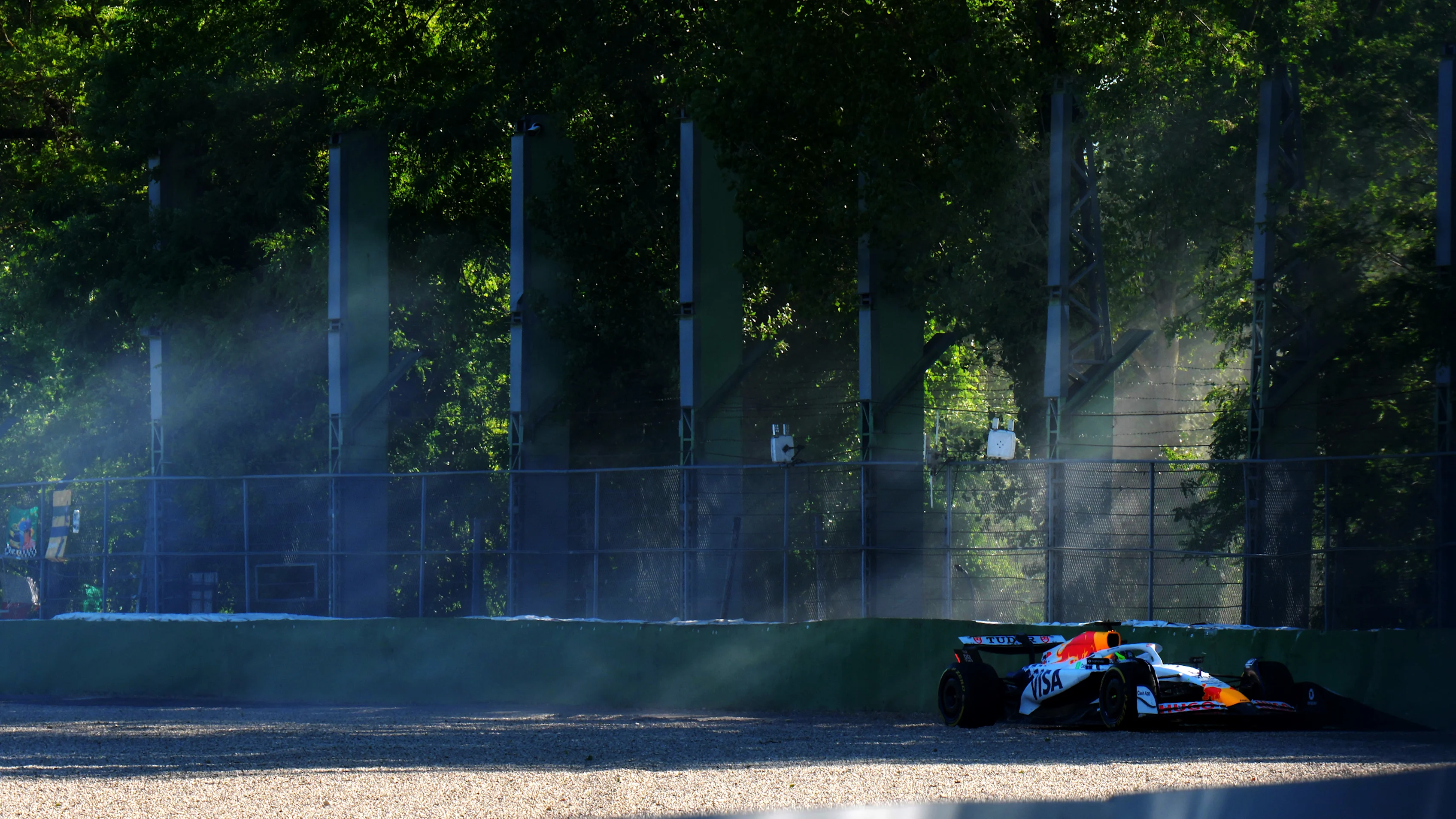 IMOLA, ITALY - MAY 16: Isack Hadjar of France driving the (6) Visa Cash App Racing Bulls VCARB 02