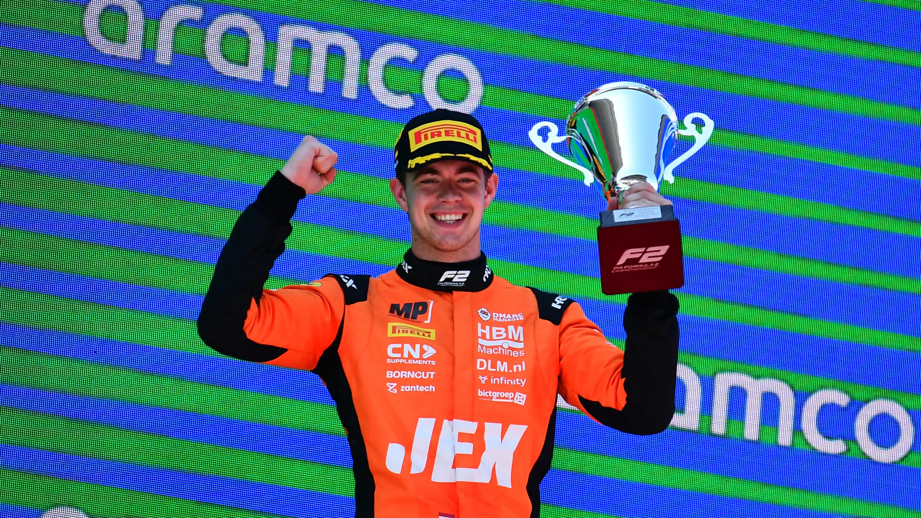 BARCELONA, SPAIN - MAY 31: Race winner Richard Verschoor of Netherlands and MP Motorsport (6)