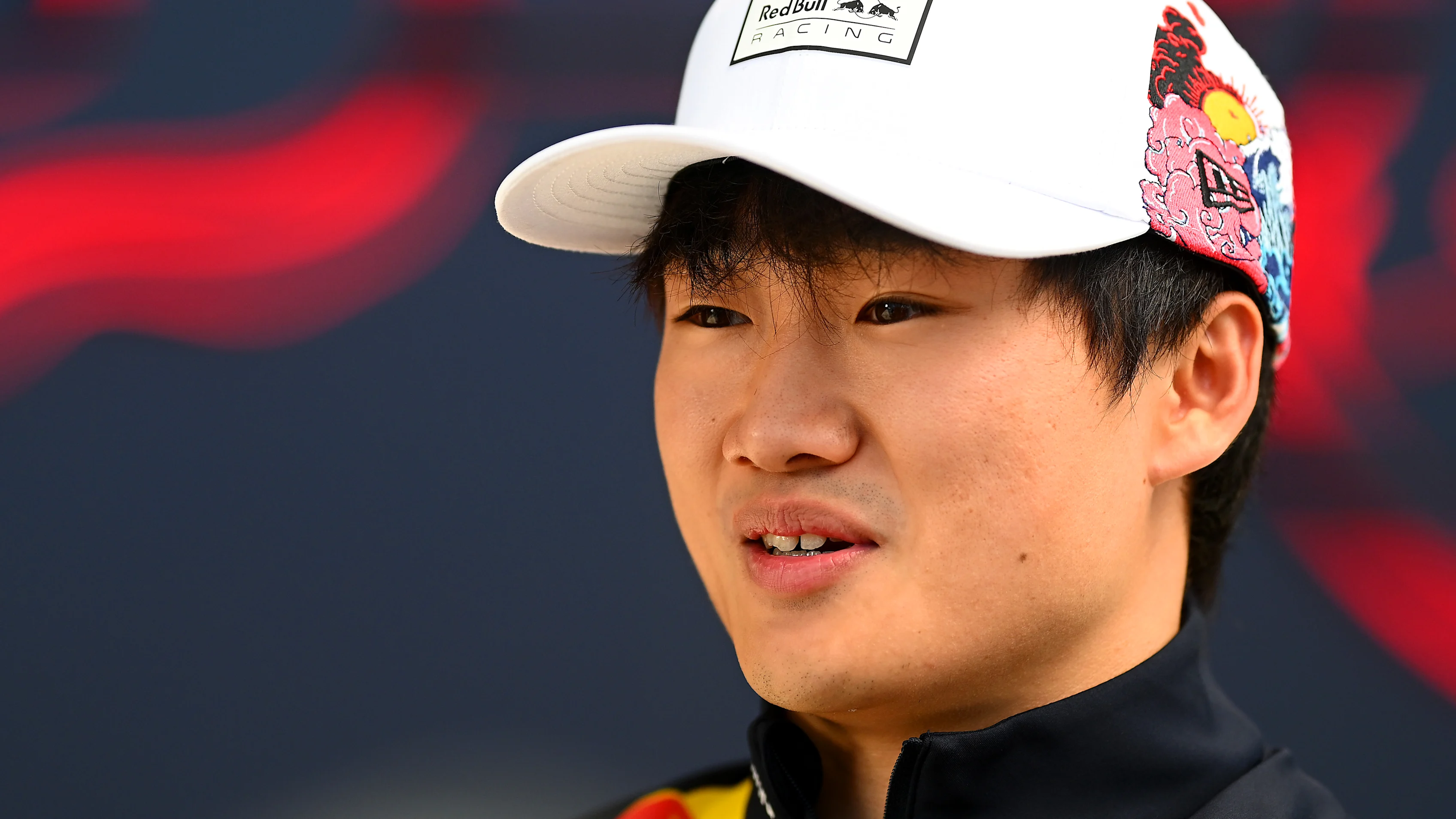 SUZUKA, JAPAN - APRIL 03: Yuki Tsunoda of Japan and Oracle Red Bull Racing in the Drivers Press