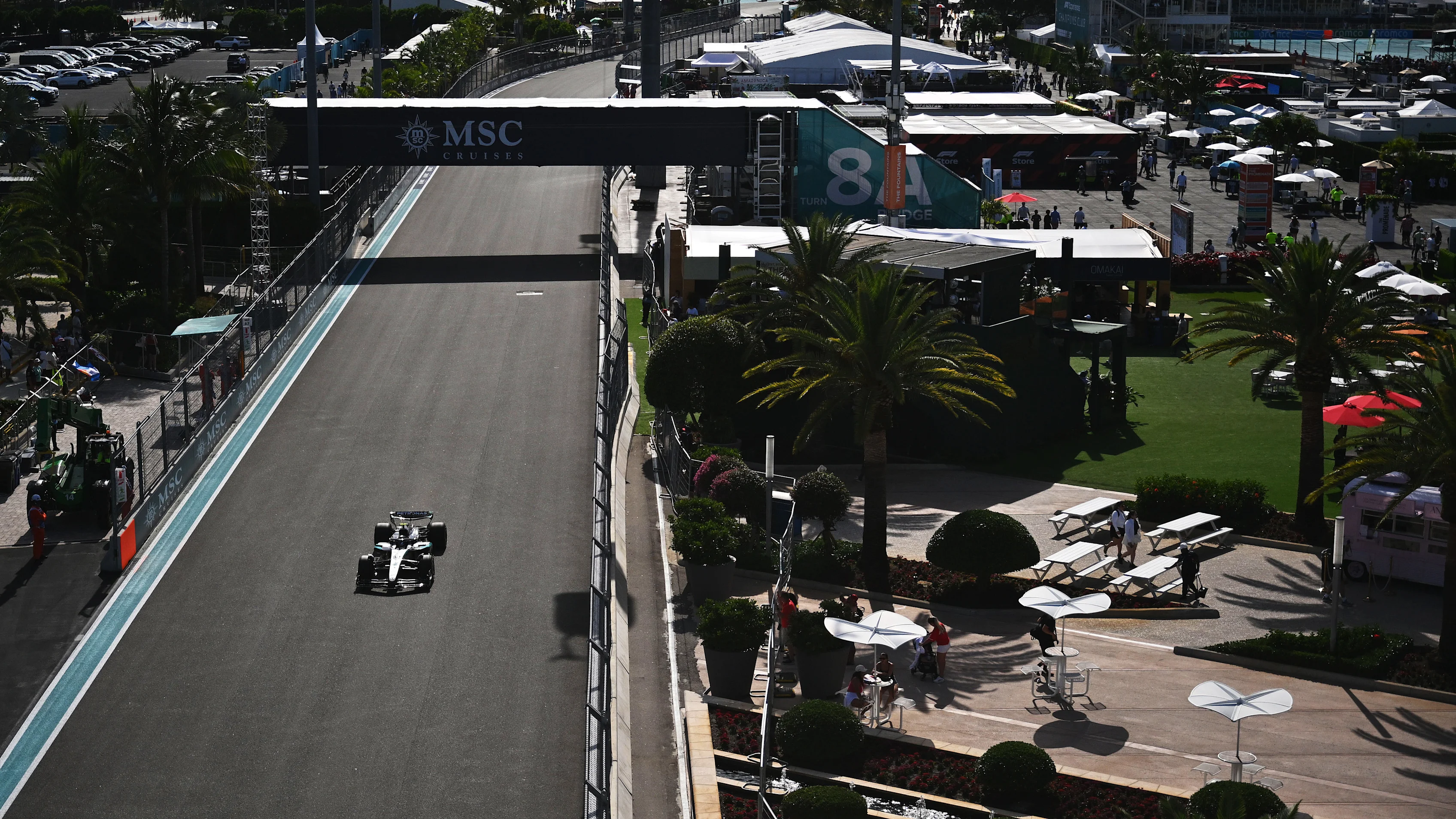 MIAMI, FLORIDA - MAY 02: Andrea Kimi Antonelli of Italy driving the (12) Mercedes AMG Petronas F1