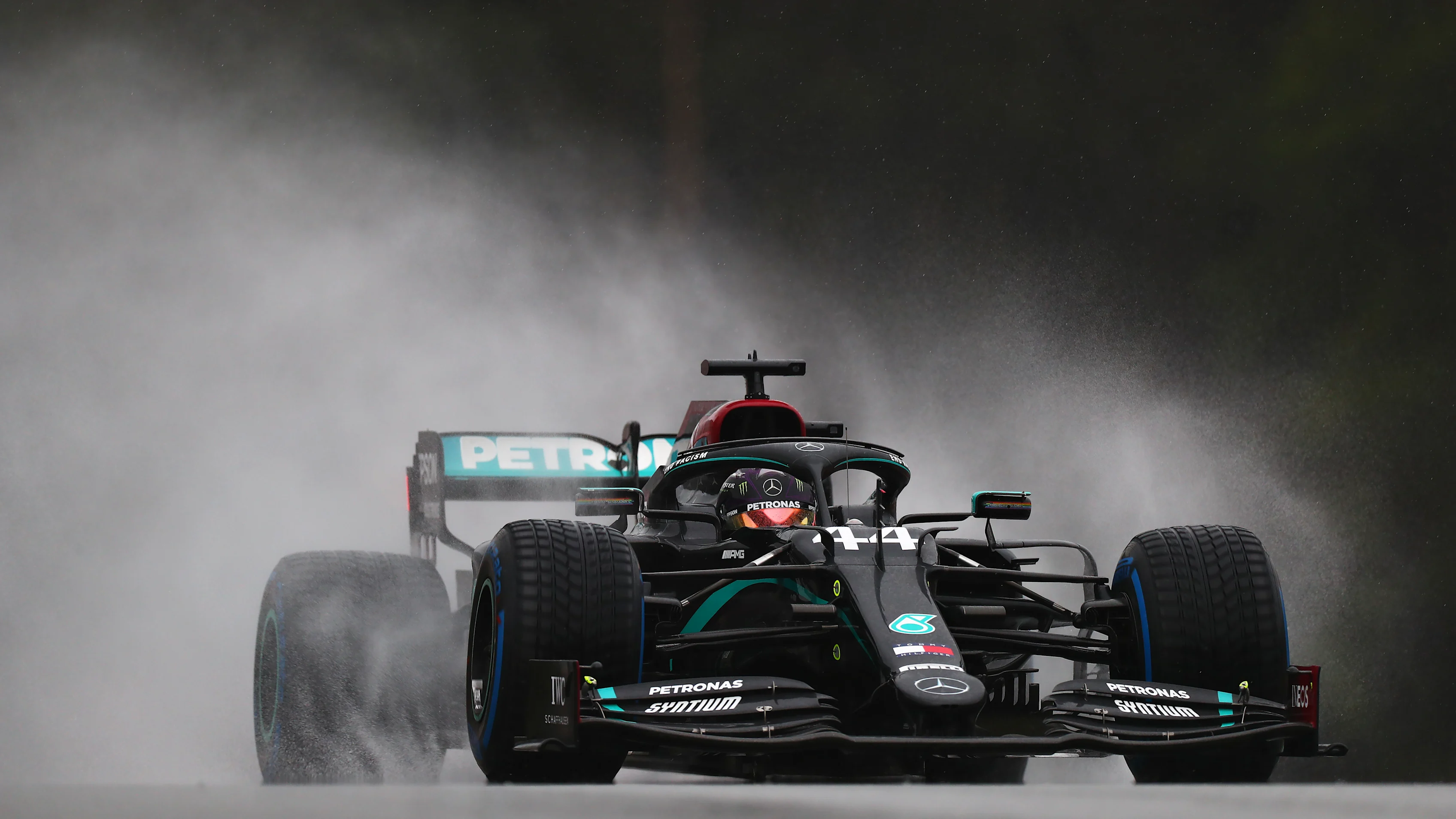 SPIELBERG, AUSTRIA - JULY 11: Lewis Hamilton of Great Britain driving the (44) Mercedes AMG