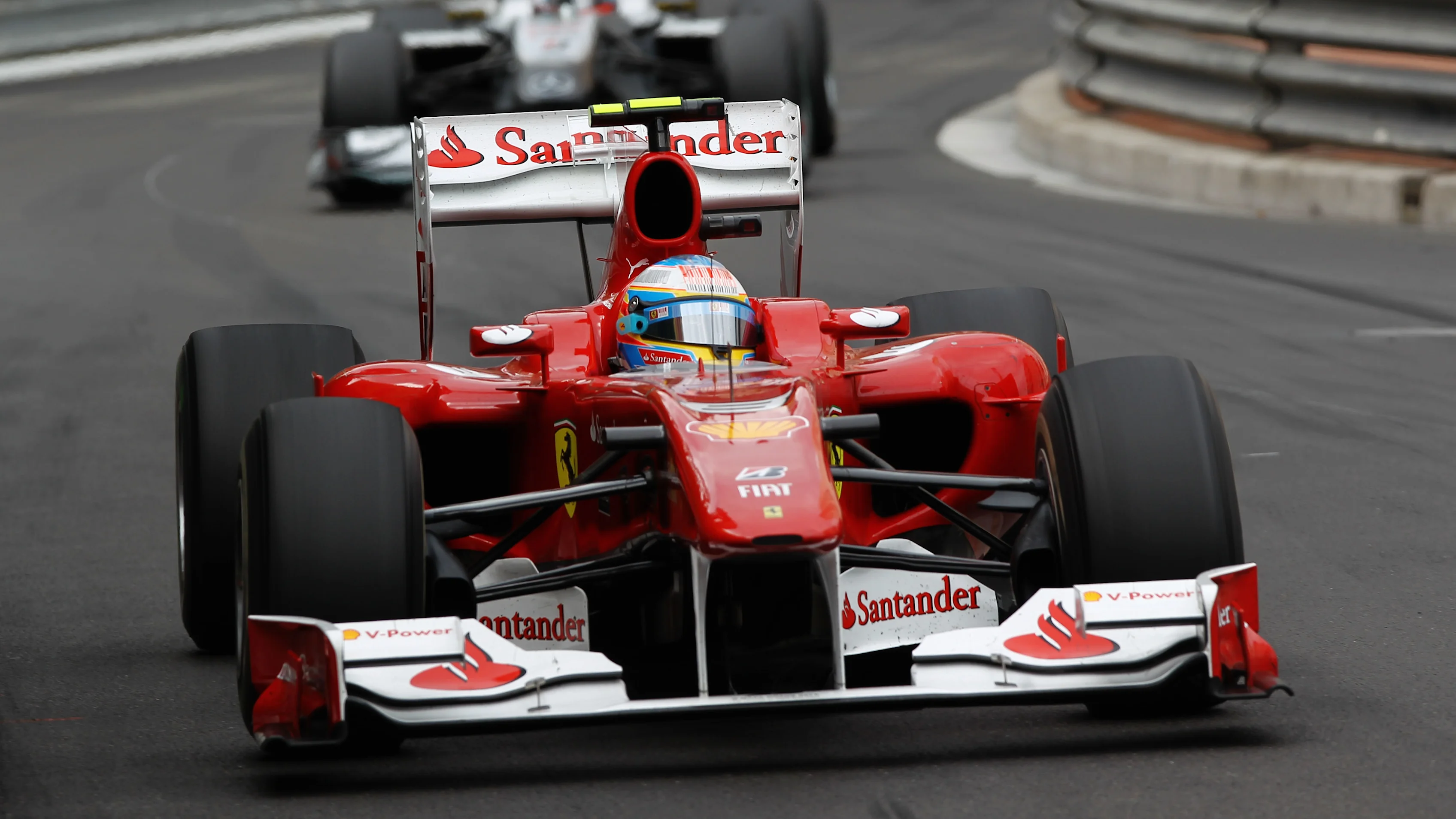 MONTE CARLO, MONACO - MAY 16:  Fernando Alonso of Spain and Ferrari drives during the Monaco
