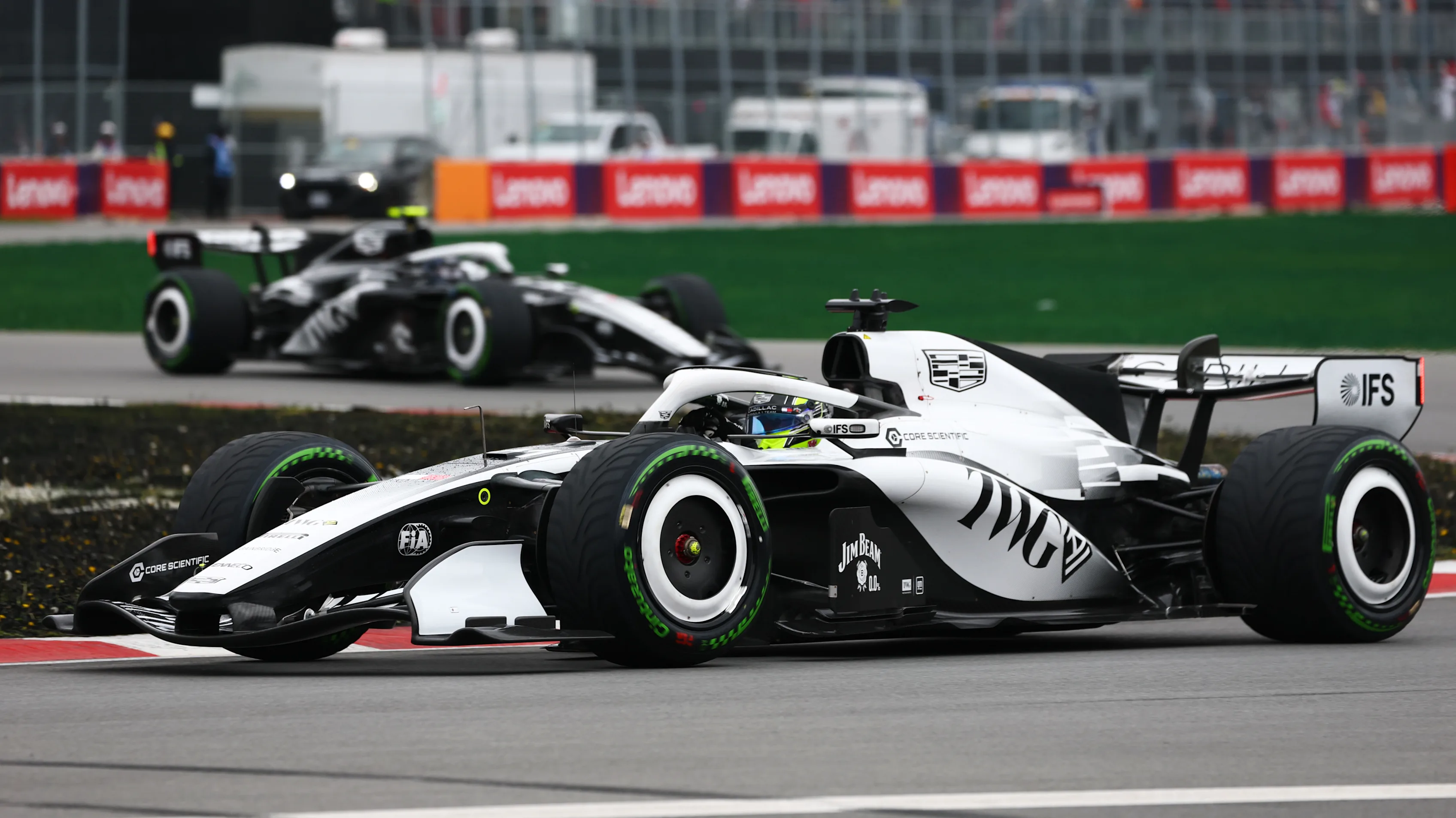 MONTREAL, QUEBEC - MAY 24: Sergio Perez of Mexico driving the (11) Cadillac F1 Team MAC-26 Ferrari