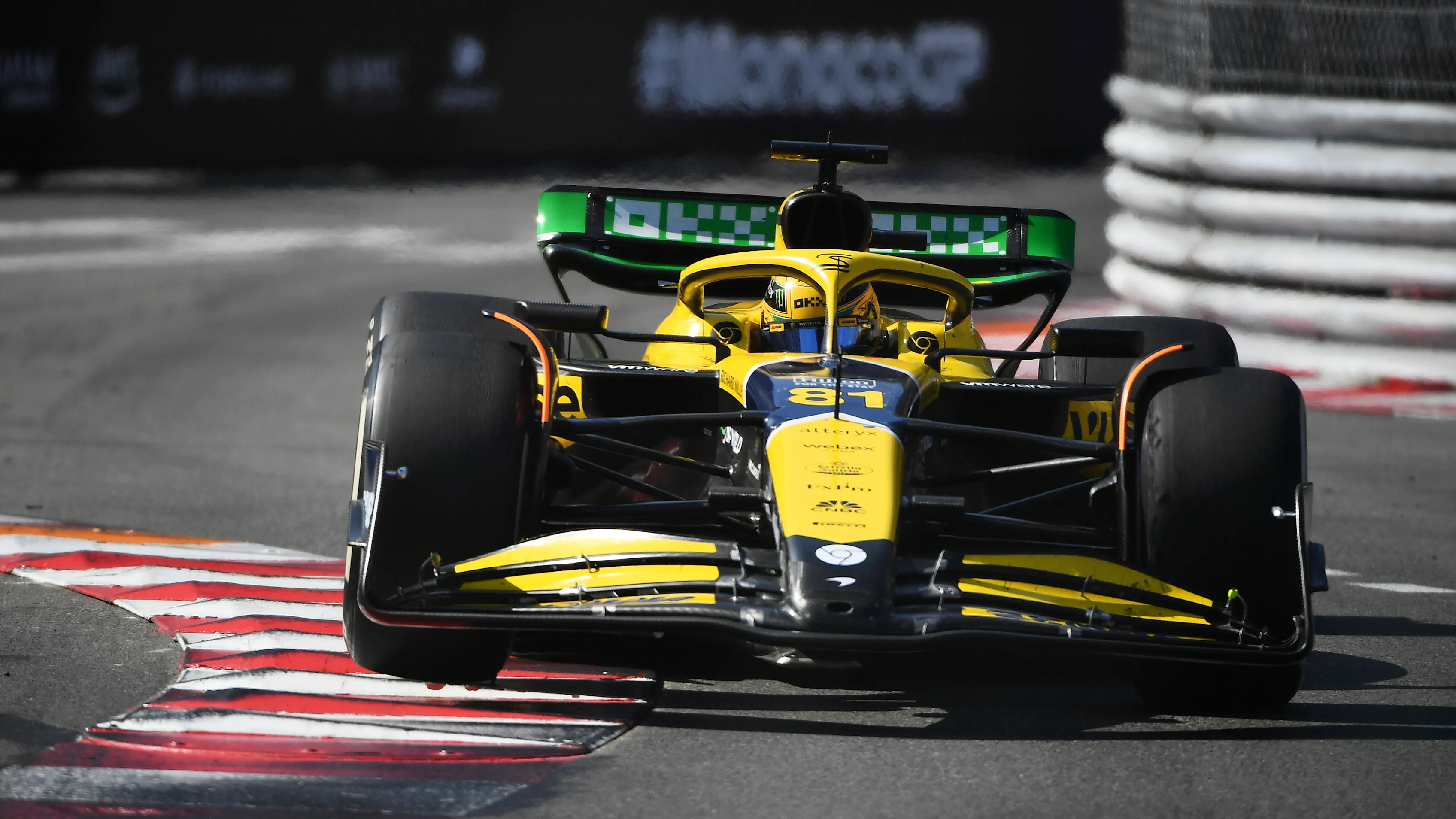 MONTE-CARLO, MONACO - MAY 26: Oscar Piastri of Australia driving the (81) McLaren MCL38 Mercedes on