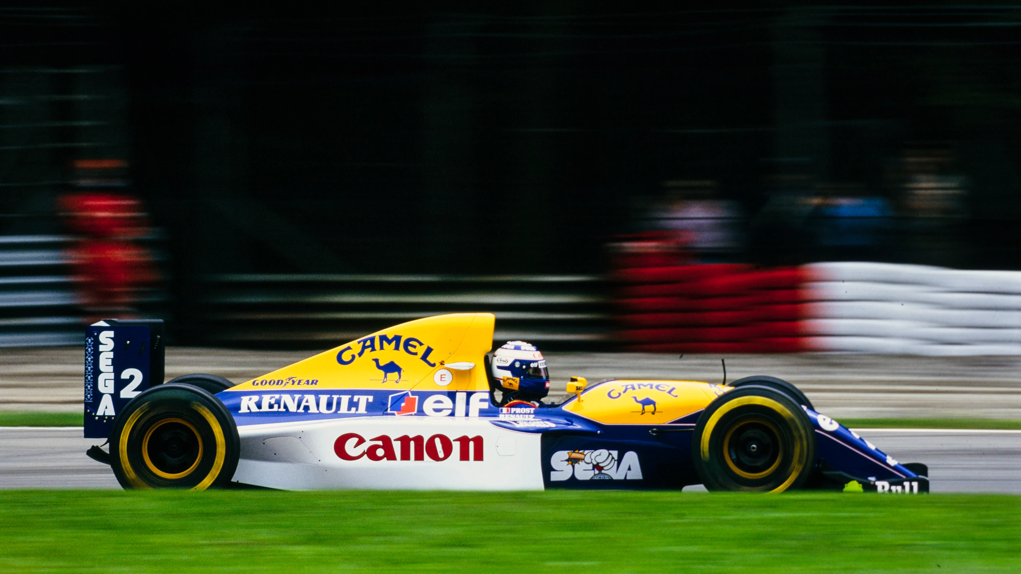 AUTODROMO NAZIONALE MONZA, ITALY - SEPTEMBER 12: Alain Prost, Williams FW15C Renault during the