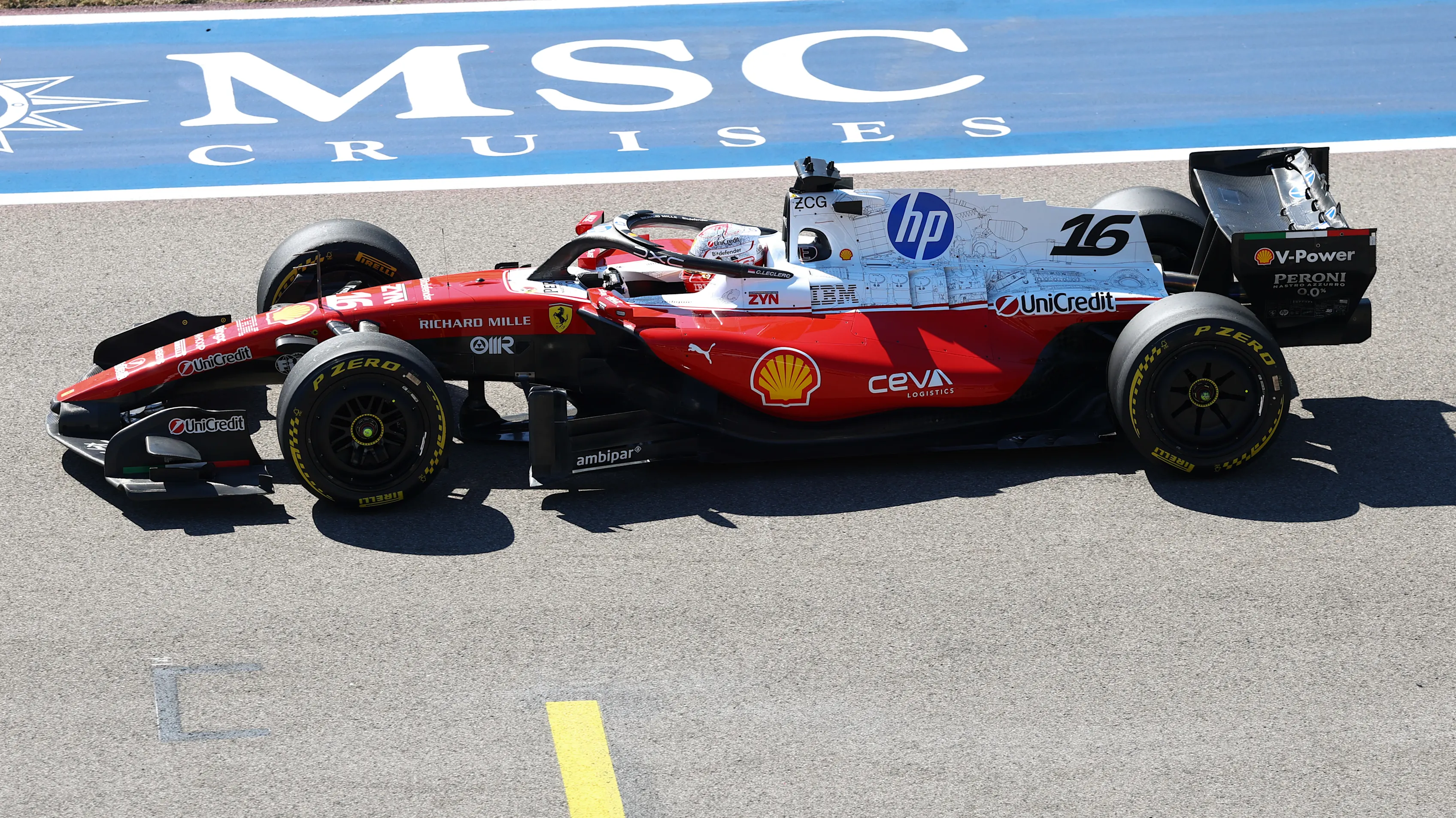 AUSTIN, TEXAS - OCTOBER 23: Charles Leclerc of Monaco driving the (16) Scuderia Ferrari SF-26 on