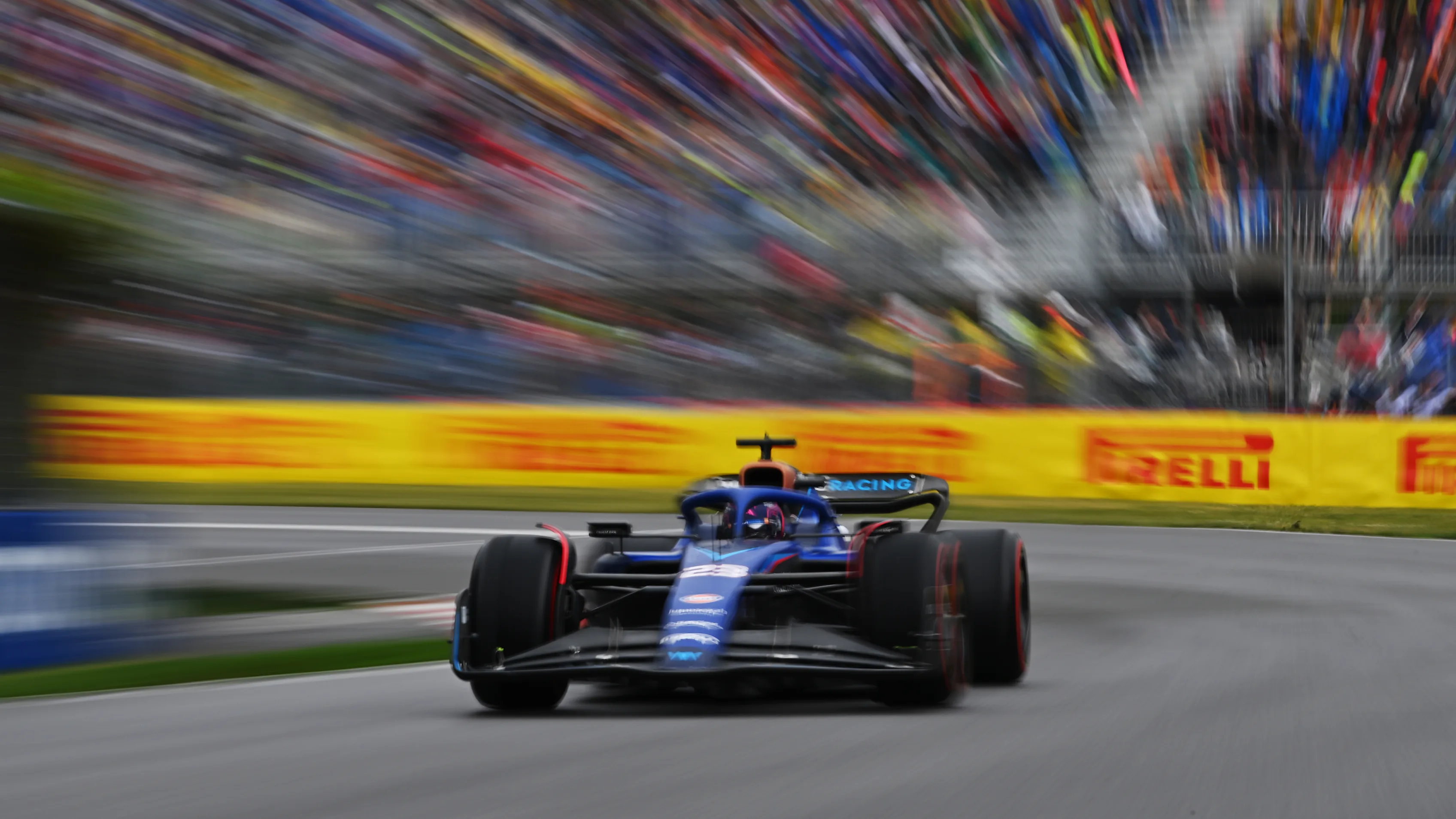 MONTREAL, QUEBEC - JUNE 17: Alexander Albon of Thailand driving the (23) Williams FW45 Mercedes on