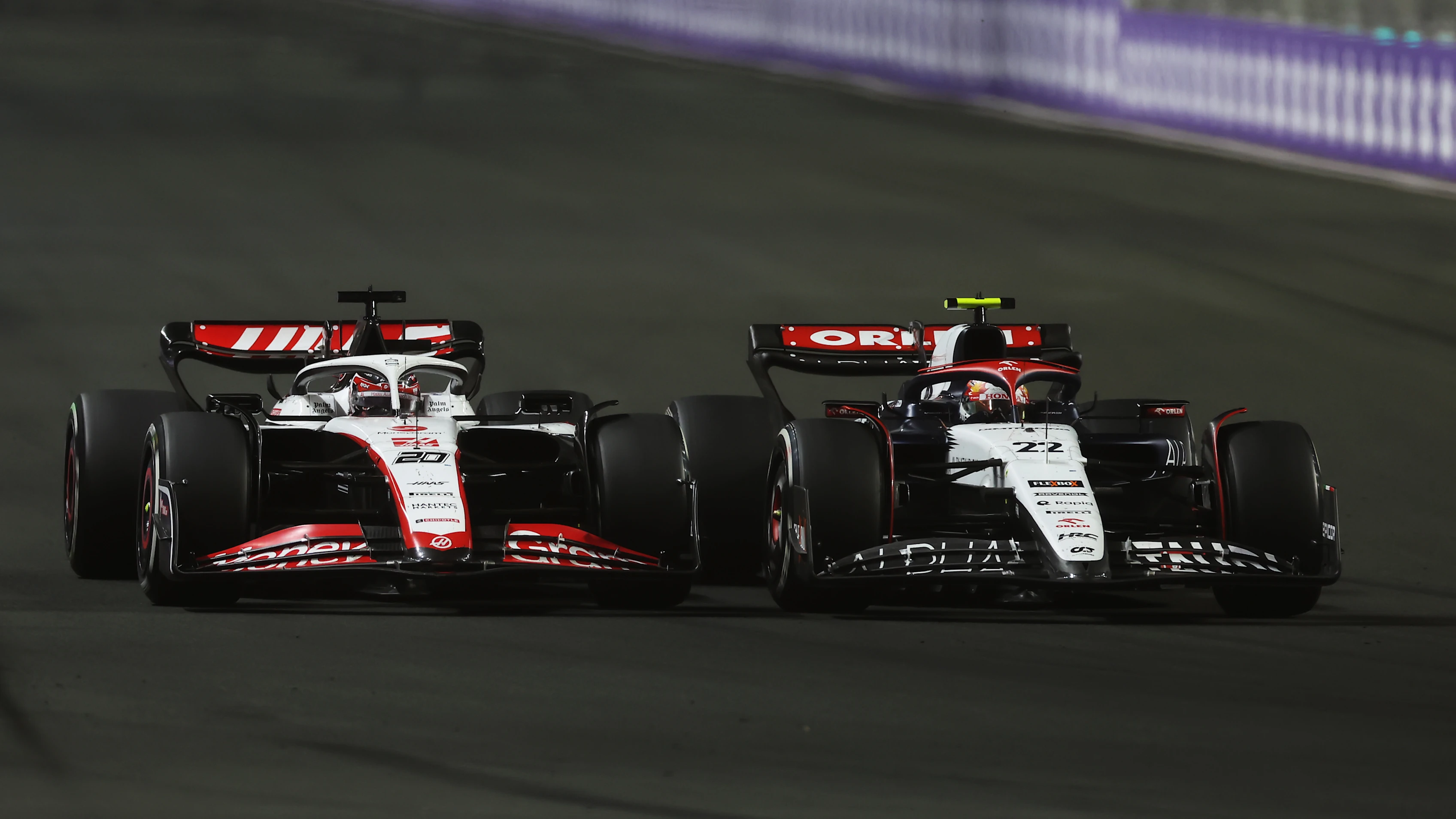 JEDDAH, SAUDI ARABIA - MARCH 19: Yuki Tsunoda of Japan driving the (22) Scuderia AlphaTauri AT04