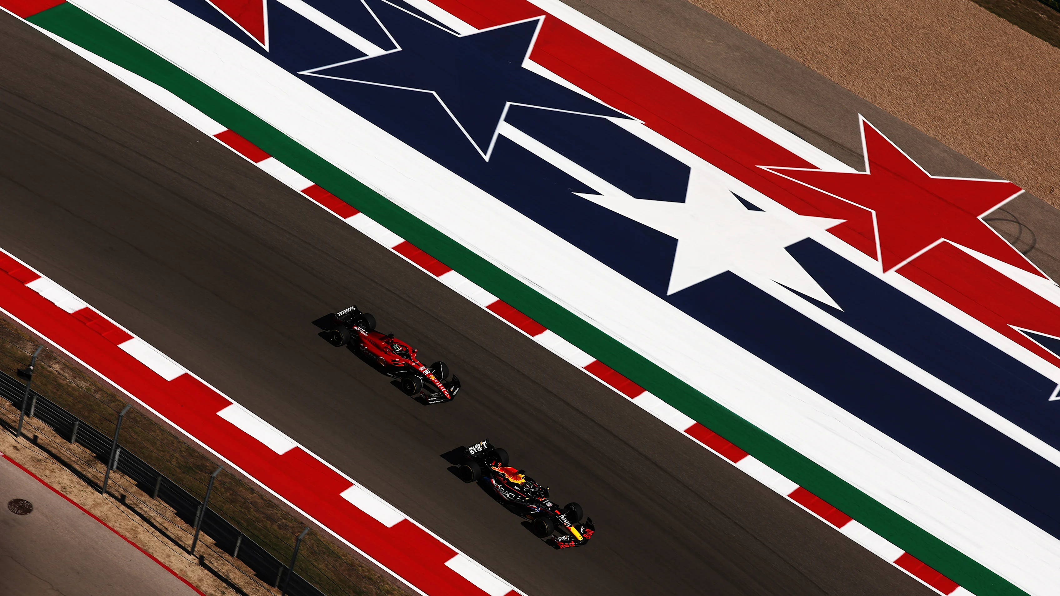 AUSTIN, TEXAS - OCTOBER 22: Max Verstappen of the Netherlands driving the (1) Oracle Red Bull