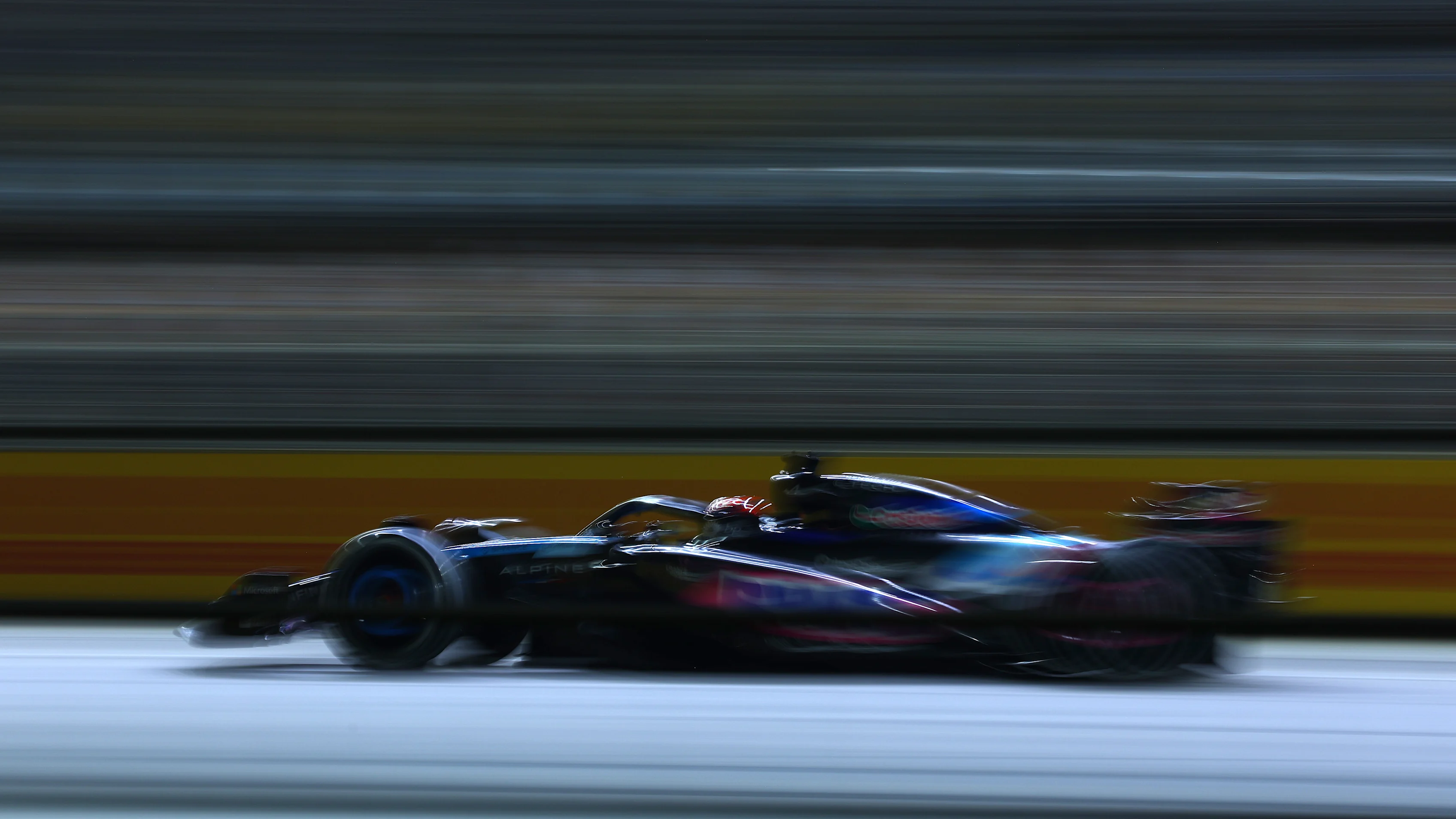 SINGAPORE, SINGAPORE - SEPTEMBER 20: Esteban Ocon of France driving the (31) Alpine F1 A524 Renault on track during practice ahead of the F1 Grand Prix of Singapore at Marina Bay Street Circuit on September 20, 2024 in Singapore, Singapore. (Photo by Clive Rose - Formula 1/Formula 1 via Getty Images)