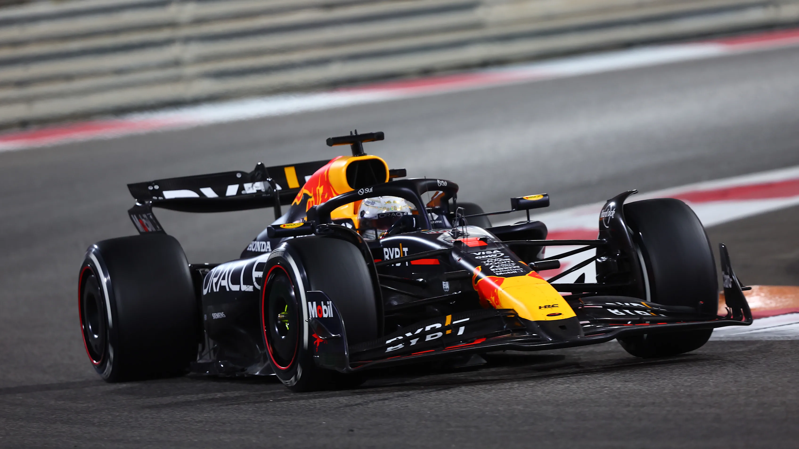 ABU DHABI, UNITED ARAB EMIRATES - DECEMBER 08: Max Verstappen of the Netherlands driving the (1)