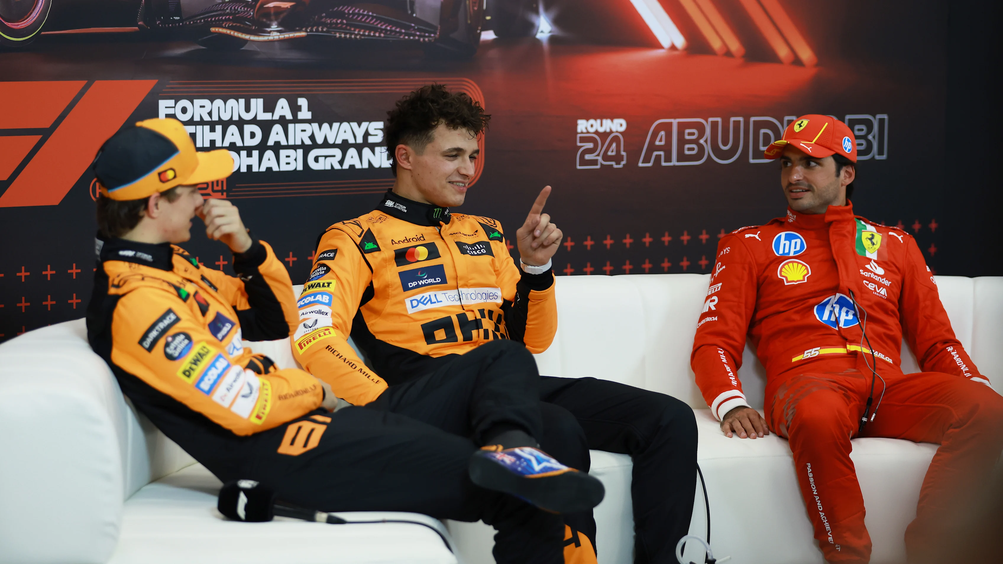 ABU DHABI, UNITED ARAB EMIRATES - DECEMBER 07: Pole position qualifier Lando Norris of Great