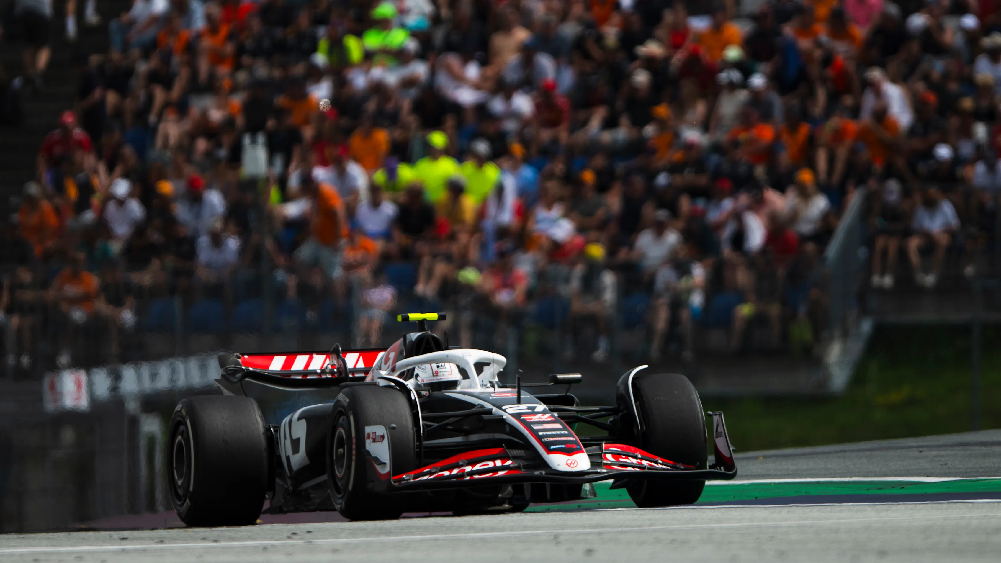 SPIELBERG, AUSTRIA - JUNE 30: Nico Hulkenberg of Germany driving the (27) Haas F1 VF-24 Ferrari on