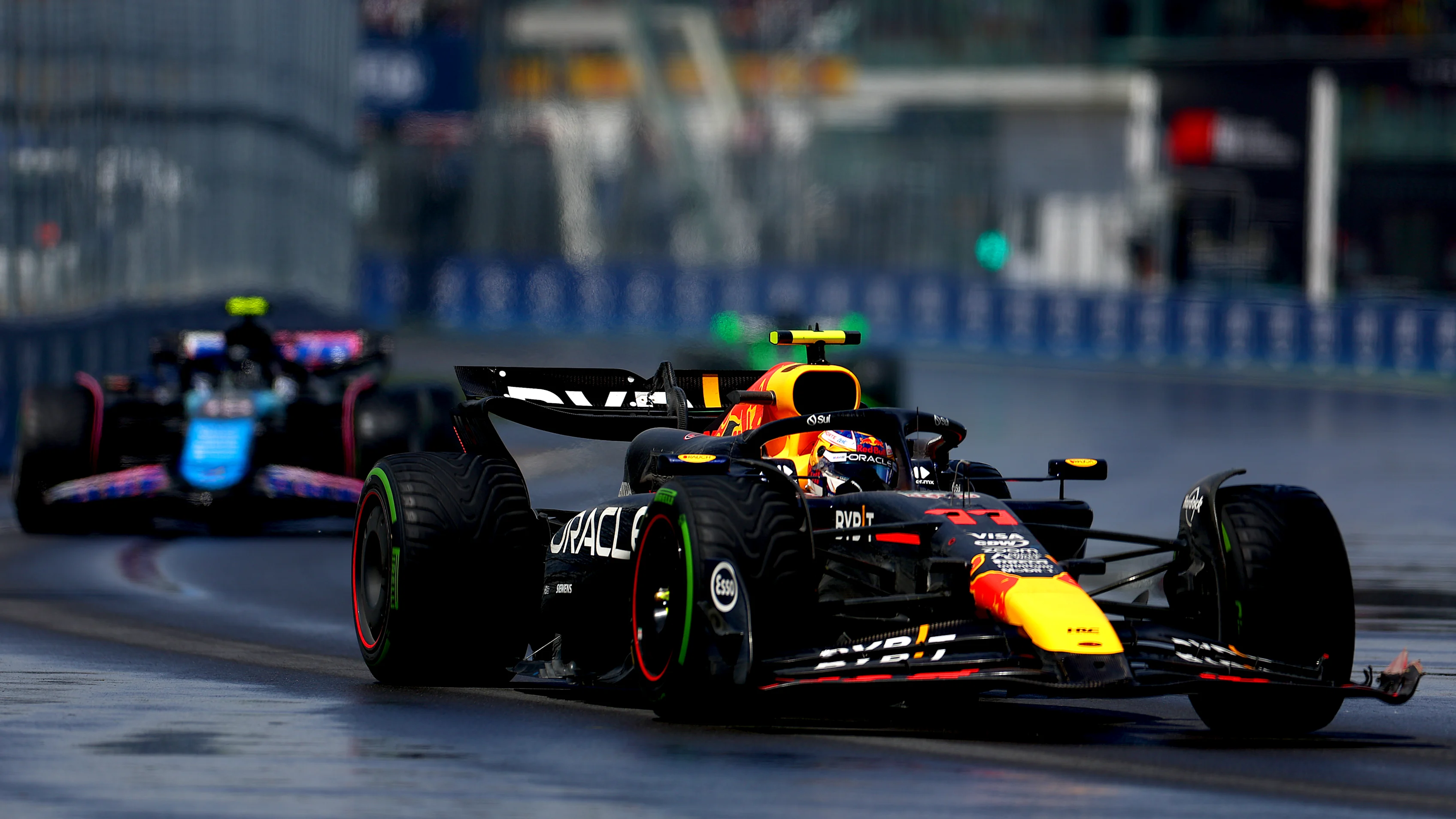 MONTREAL, QUEBEC - JUNE 09: Sergio Perez of Mexico driving the (11) Oracle Red Bull Racing RB20
