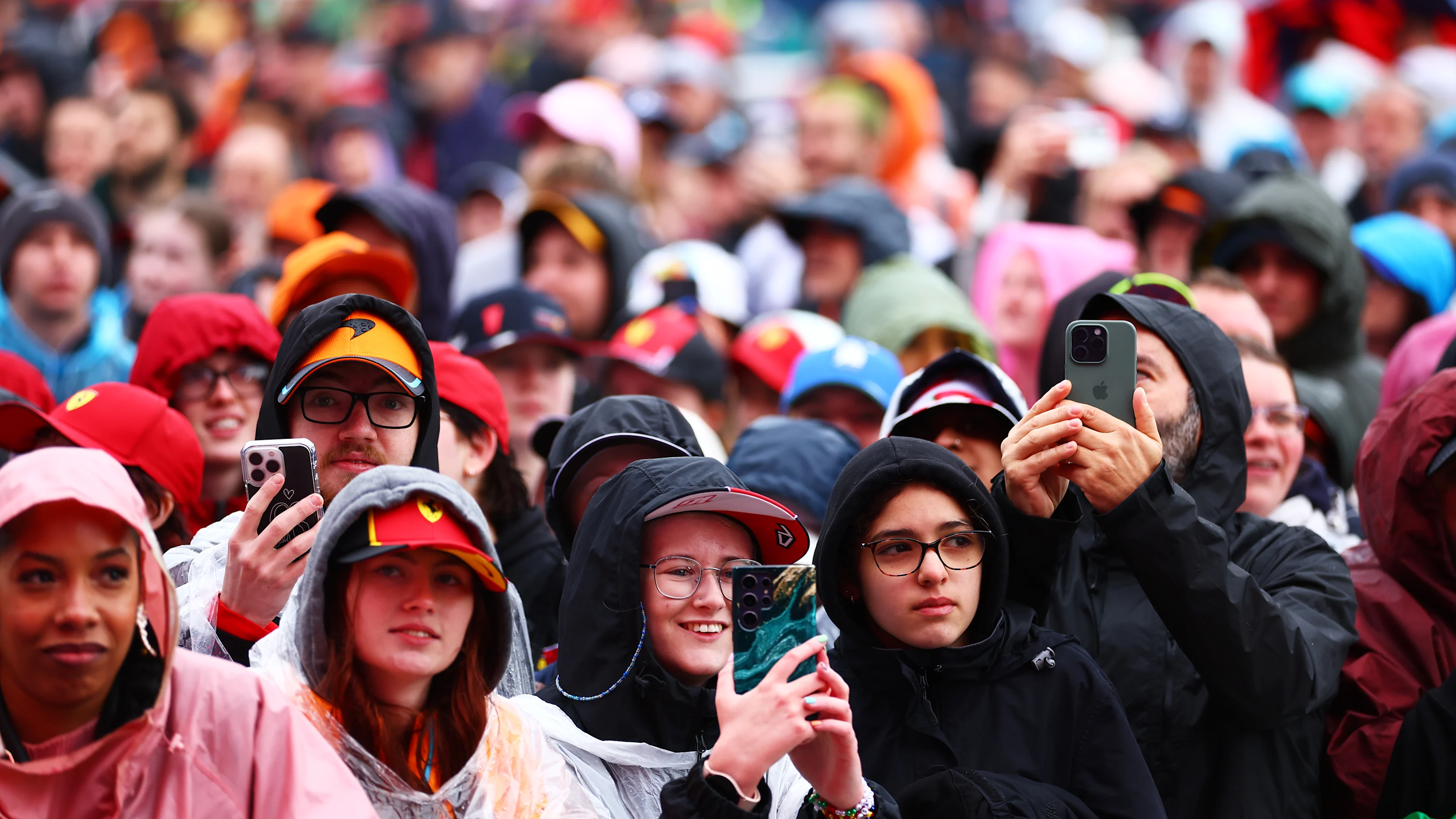 NORTHAMPTON, ENGLAND - JULY 06: Fans enjoy the atmosphere at the fan stage prior to final practice