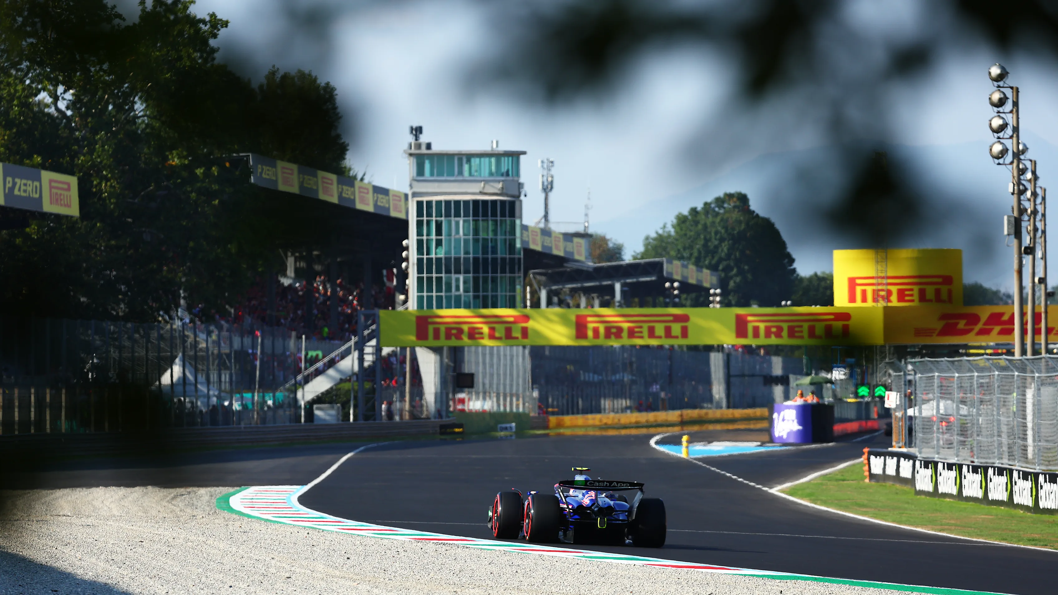 MONZA, ITALY - AUGUST 30: Yuki Tsunoda of Japan driving the (22) Visa Cash App RB VCARB 01 on track