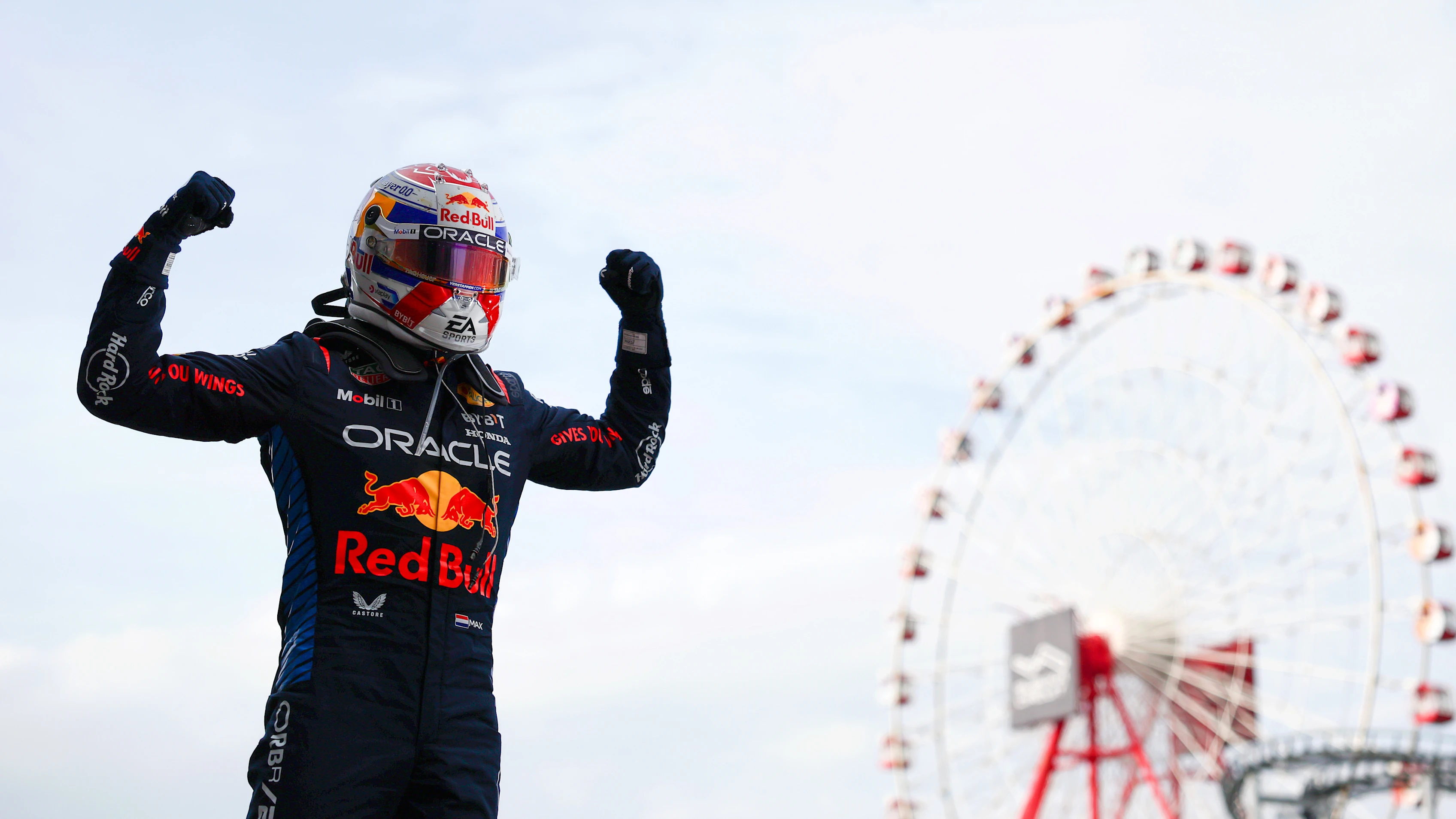 SUZUKA, JAPAN - APRIL 07: Race winner Max Verstappen of the Netherlands and Oracle Red Bull Racing