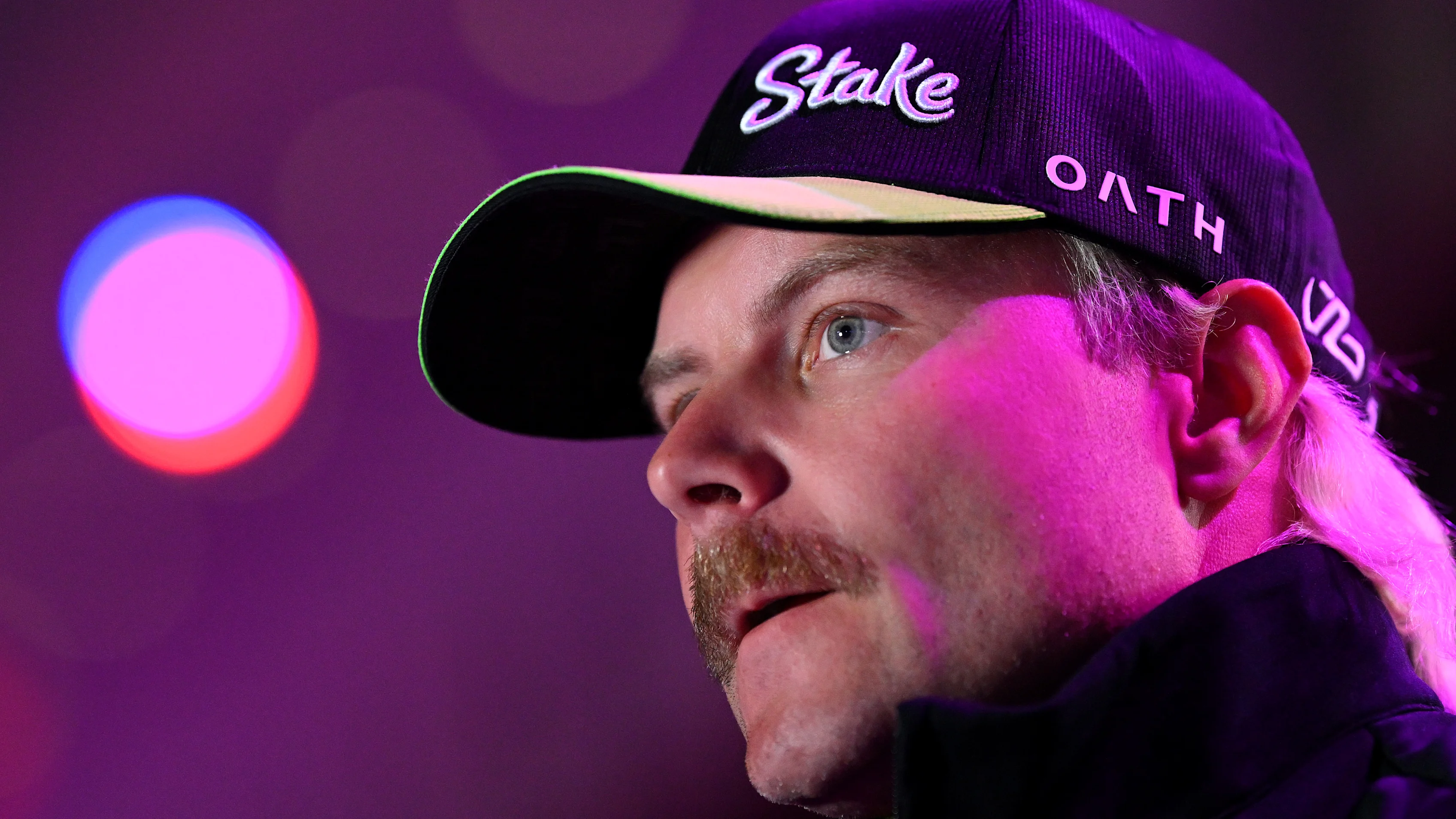 LAS VEGAS, NEVADA - NOVEMBER 20: Valtteri Bottas of Finland and Stake F1 Team Kick Sauber looks on