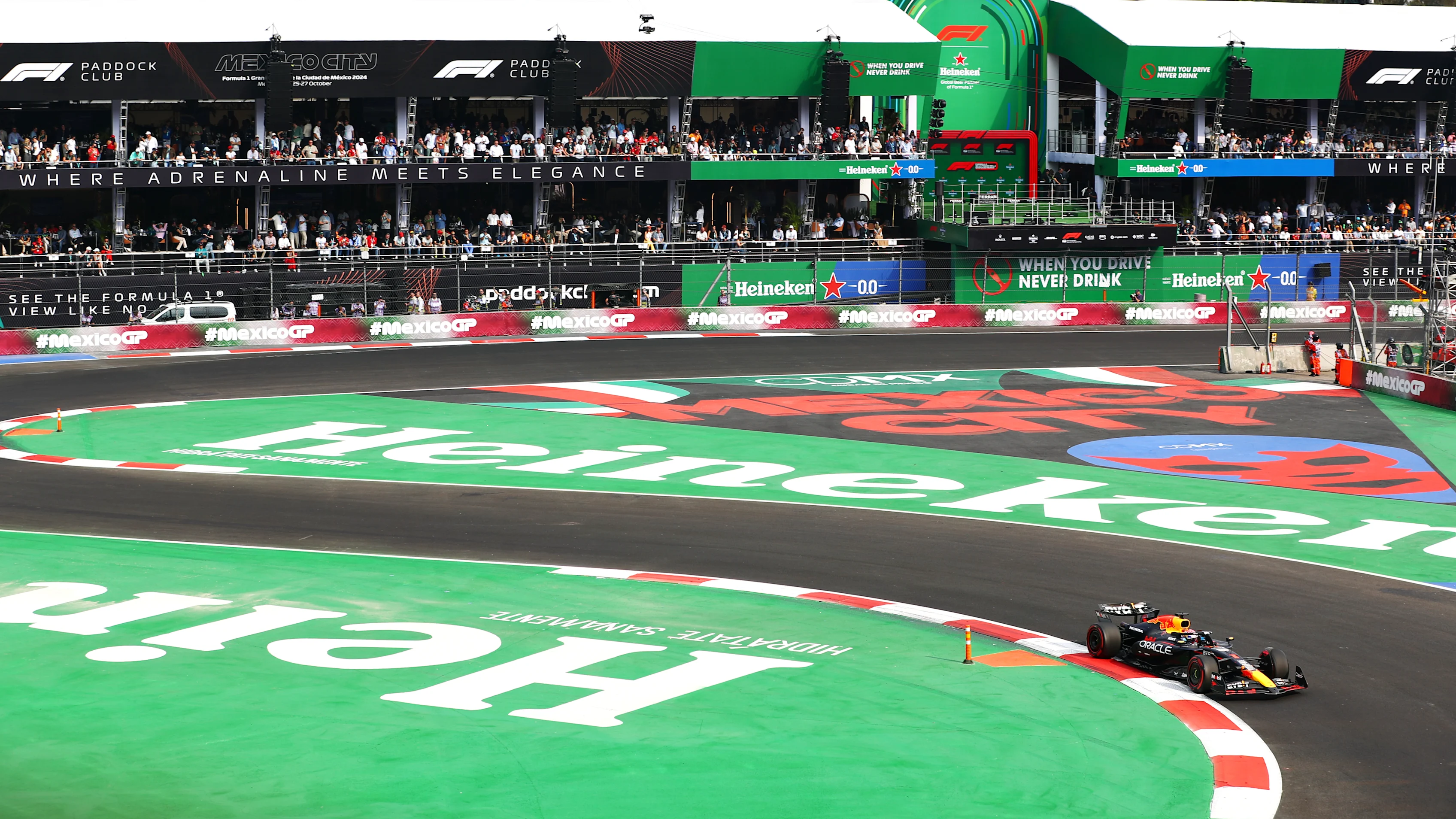 MEXICO CITY, MEXICO - OCTOBER 26: Charles Leclerc of Monaco driving the (16) Ferrari SF-24 on track