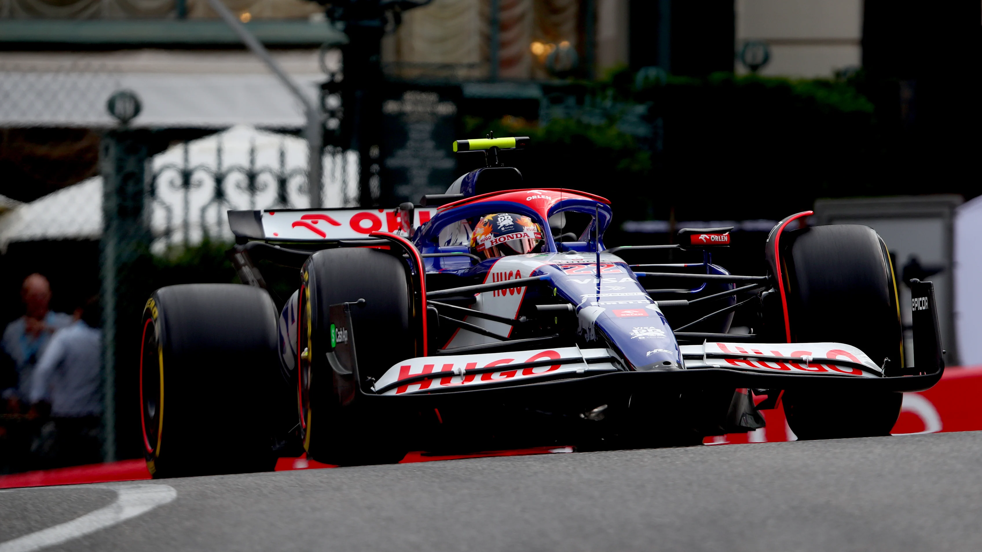 MONTE-CARLO, MONACO - MAY 24: Yuki Tsunoda of Japan driving the (22) Visa Cash App RB VCARB 01 on