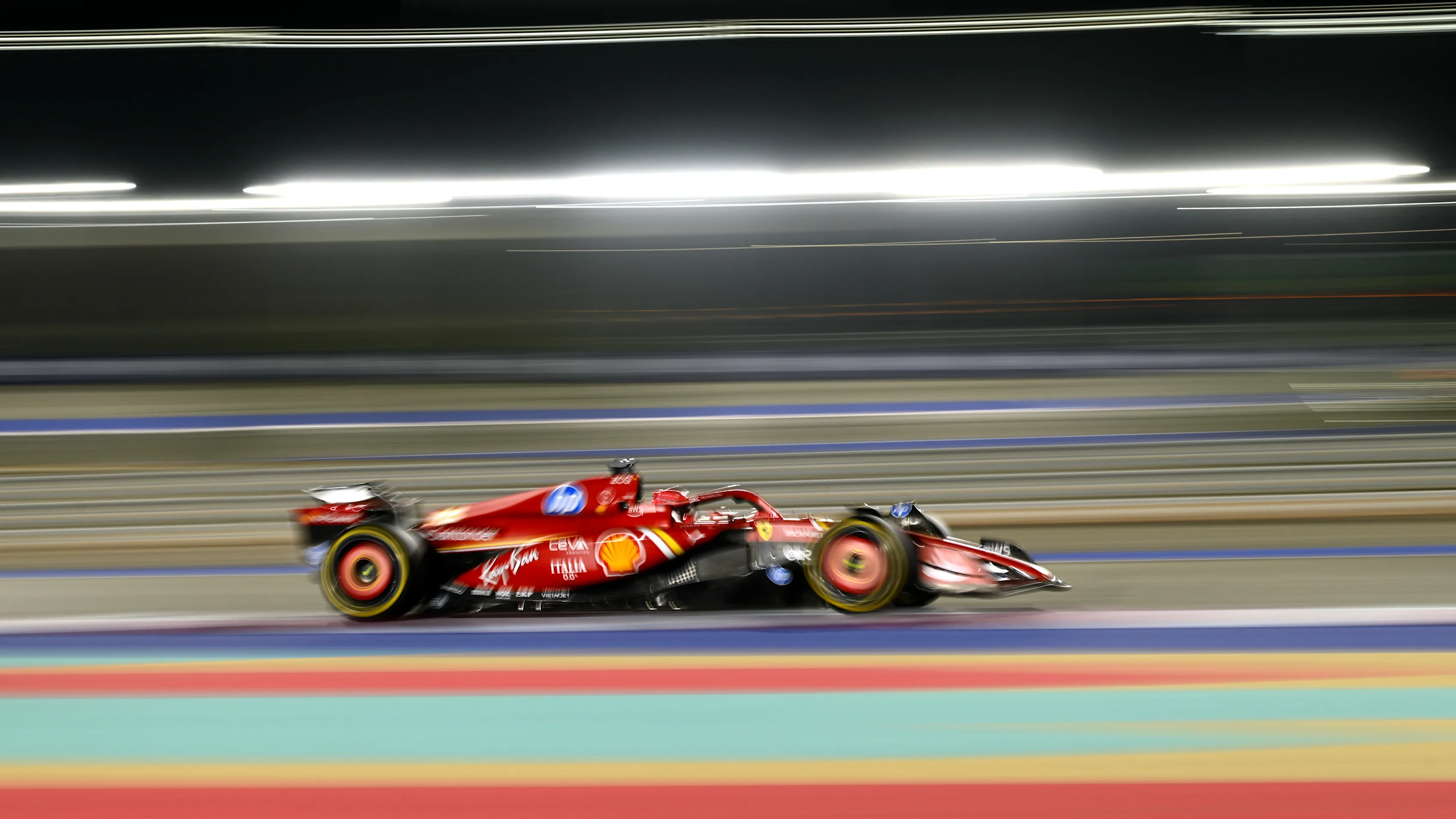 LUSAIL CITY, QATAR - NOVEMBER 30: Charles Leclerc of Monaco driving the (16) Ferrari SF-24 on track