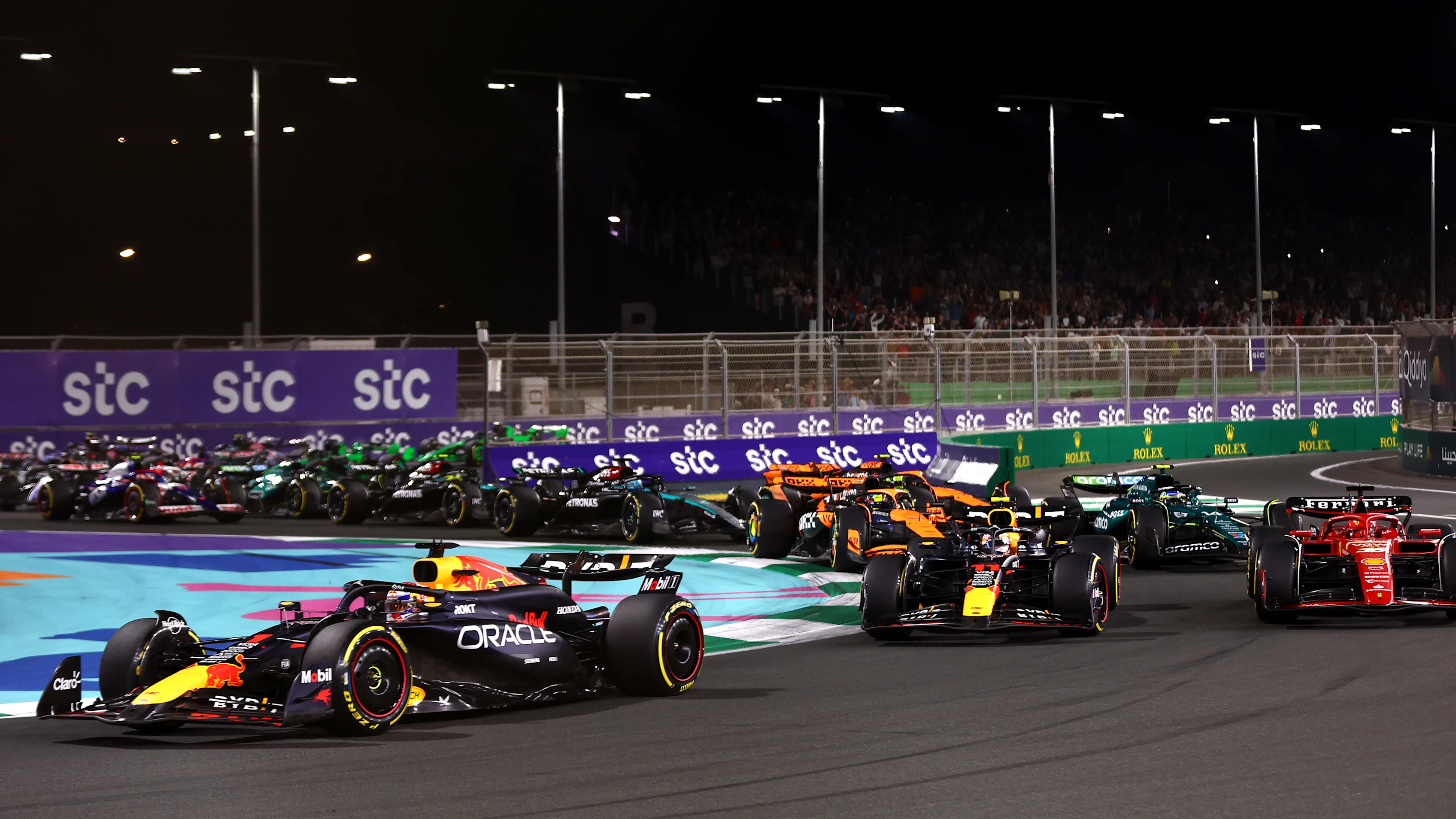 JEDDAH, SAUDI ARABIA - MARCH 09: Max Verstappen of the Netherlands driving the (1) Oracle Red Bull