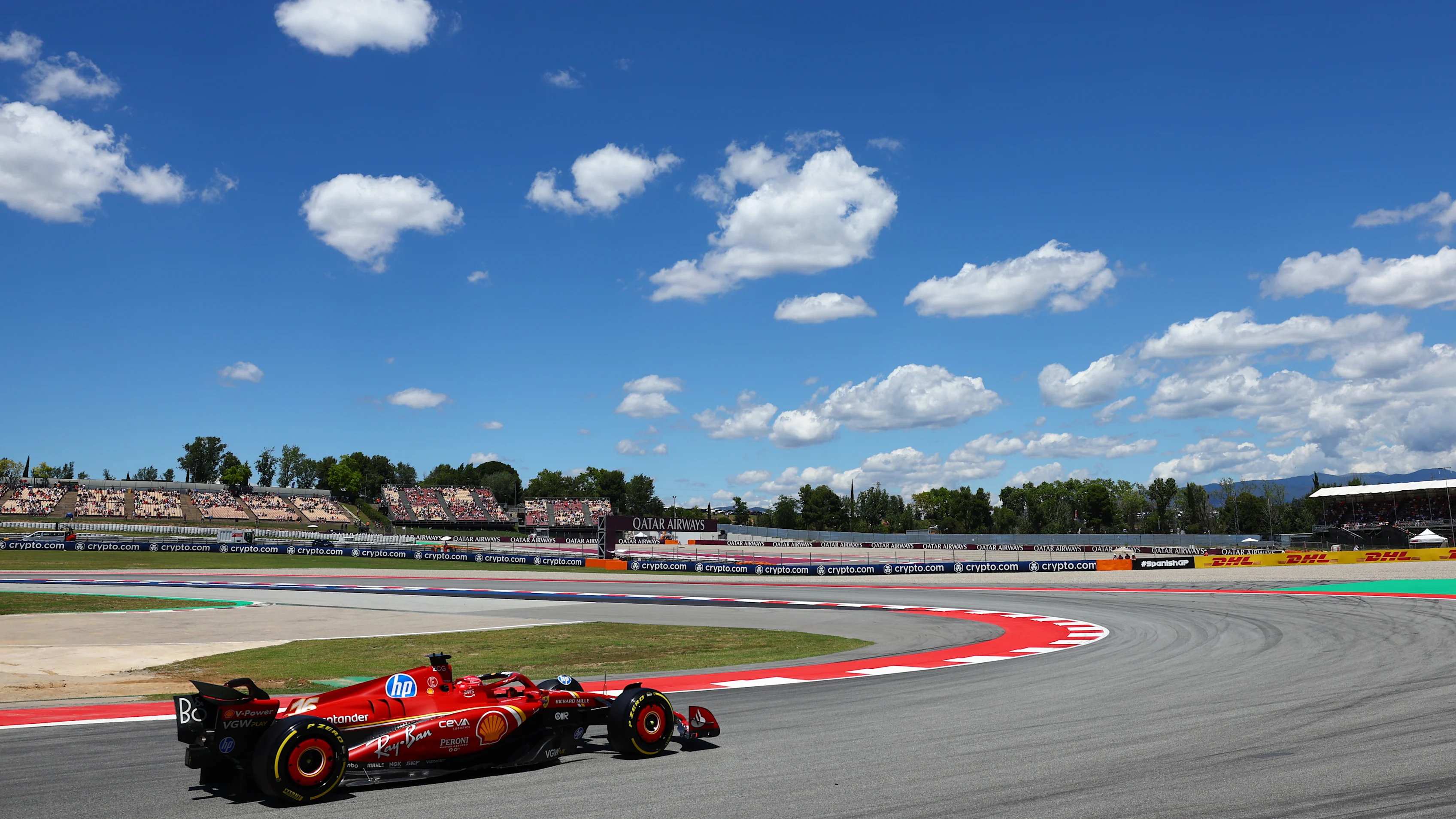 BARCELONA, SPAIN - JUNE 21: Charles Leclerc of Monaco driving the (16) Ferrari SF-24 on track